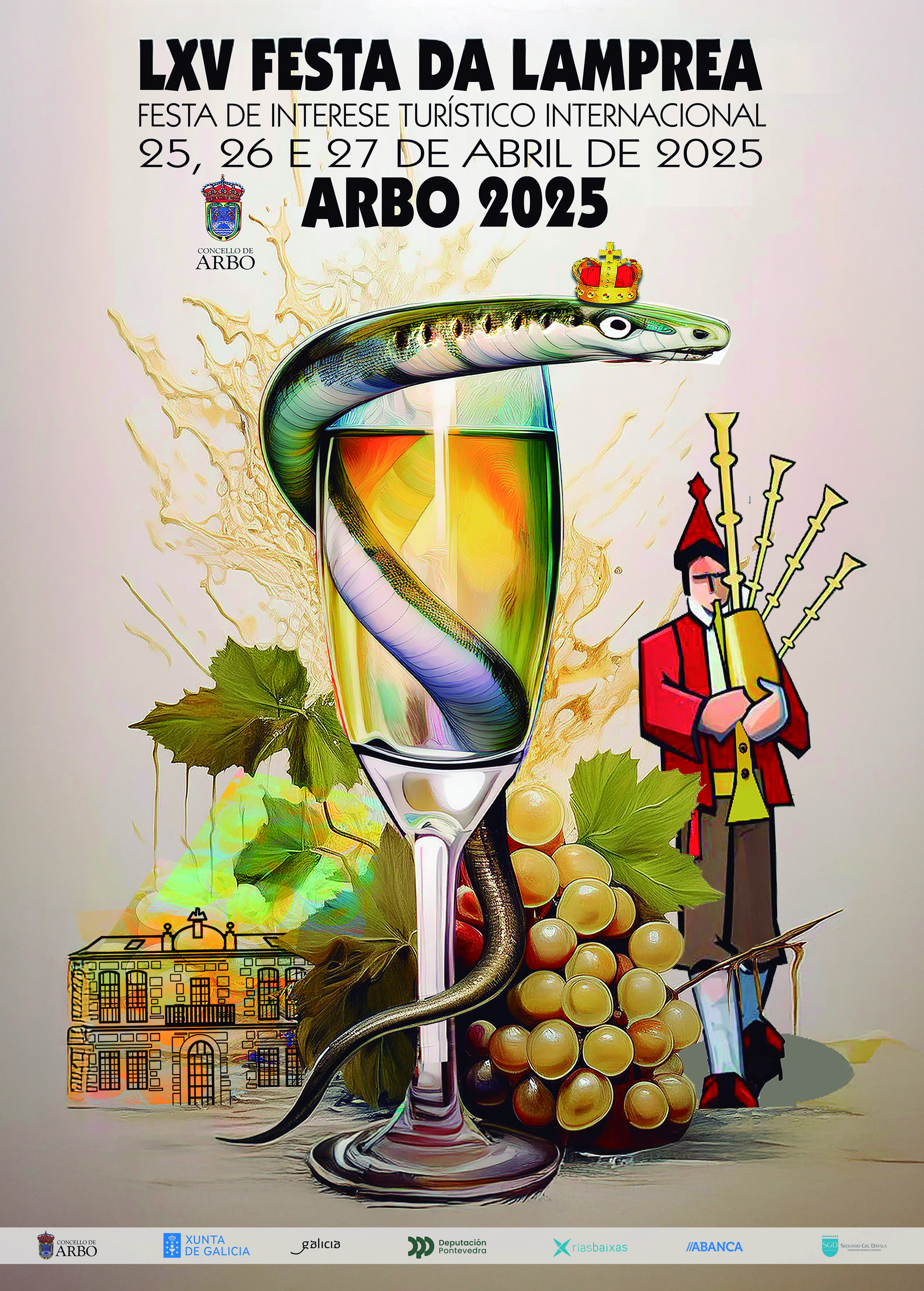 Cartel B2 500×700 Festa da Lamprea 2025