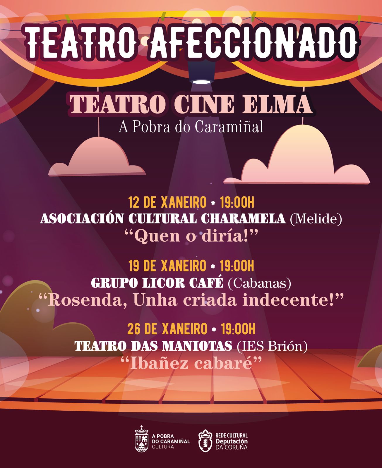 Cartel da mostra de teatro afeccionado 2025