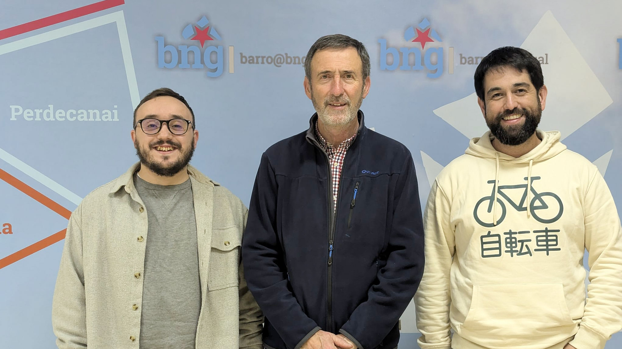 De esquerda a dereita Xavier Monteagudo, Xosé Manuel Fdez Abraldes e Santi Pazos