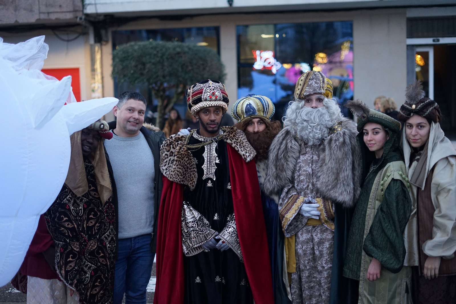 recepción das súas maxestades en Talo Río