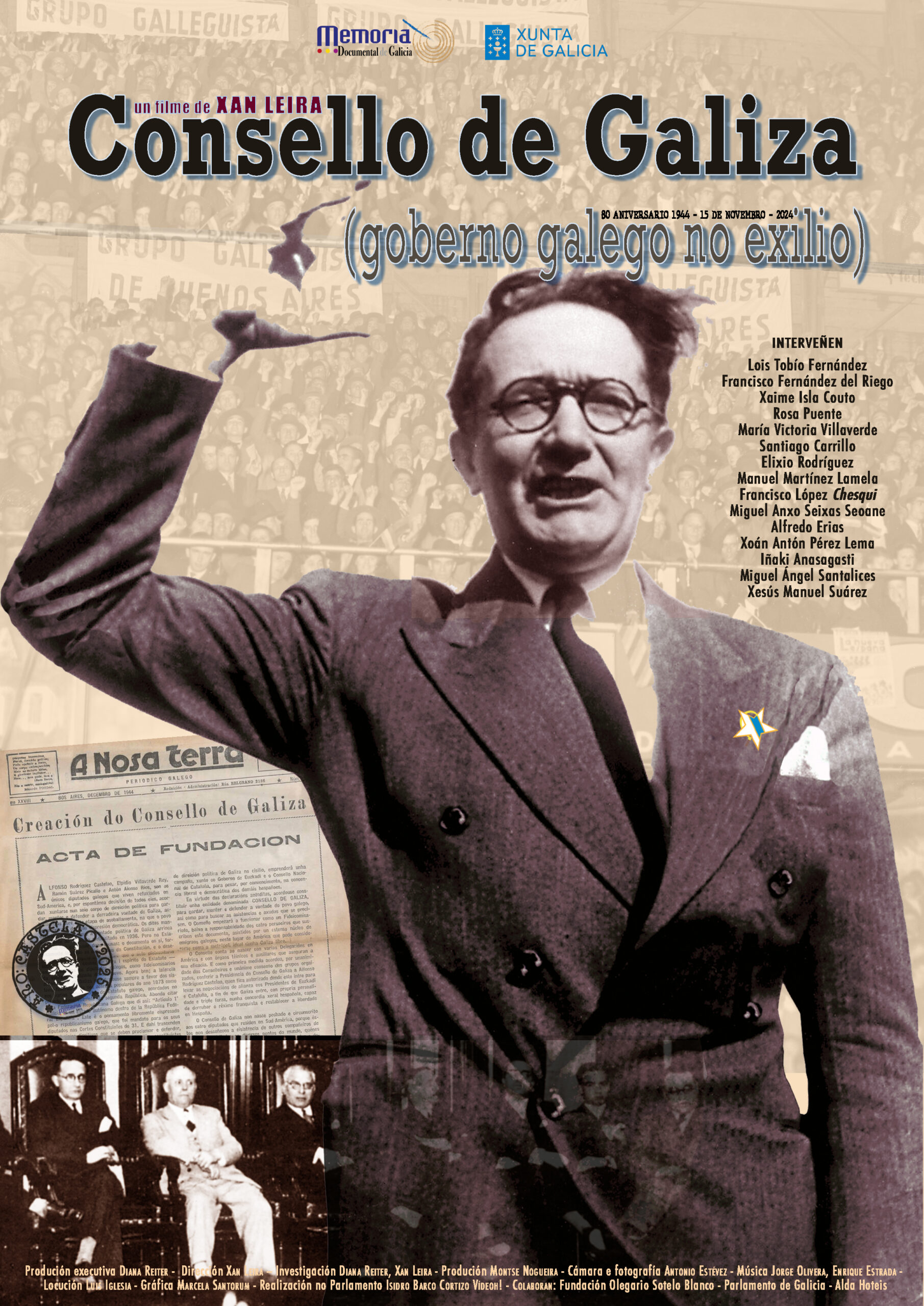 Cartel documental Consello de Galiza