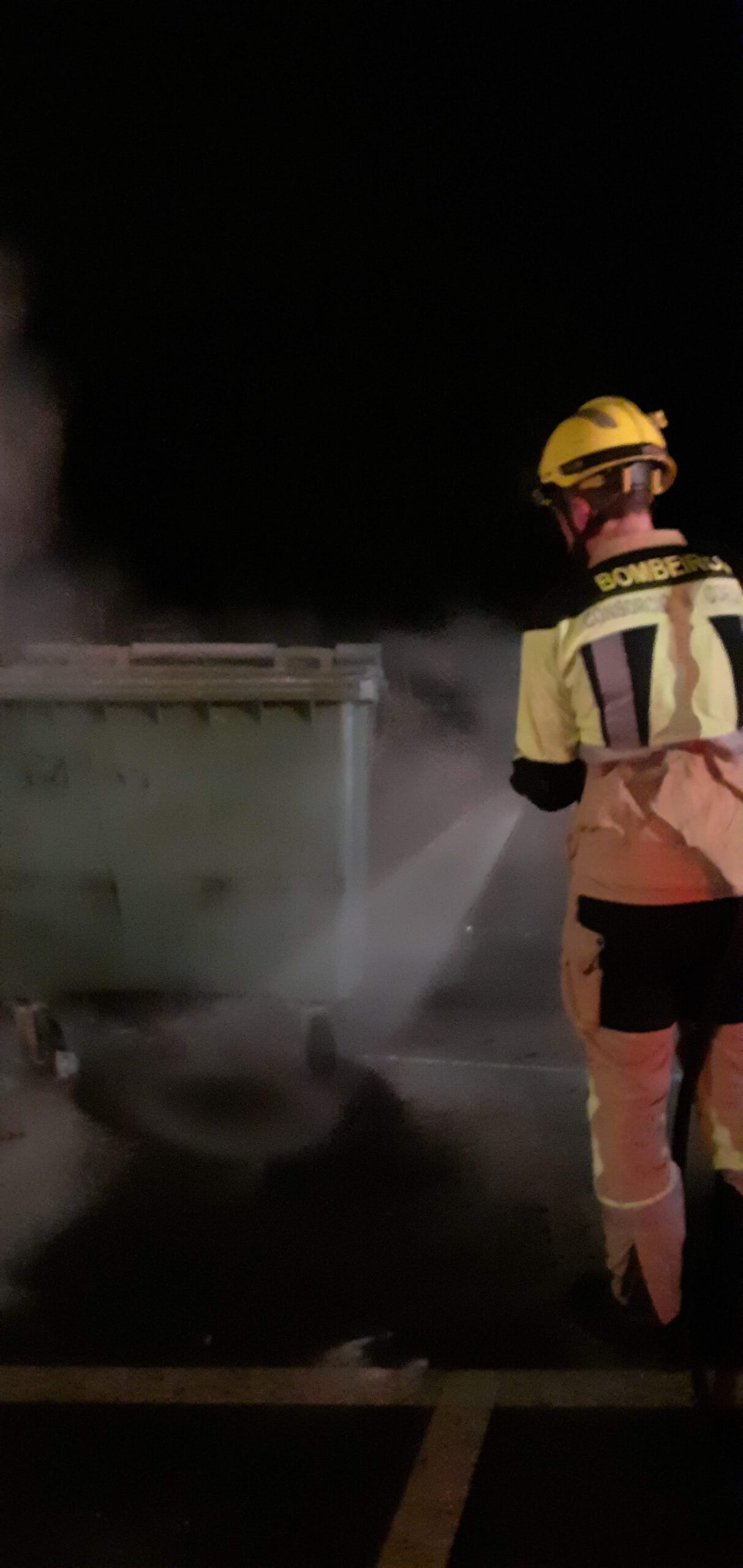 Incendio colector. Concello Laracha