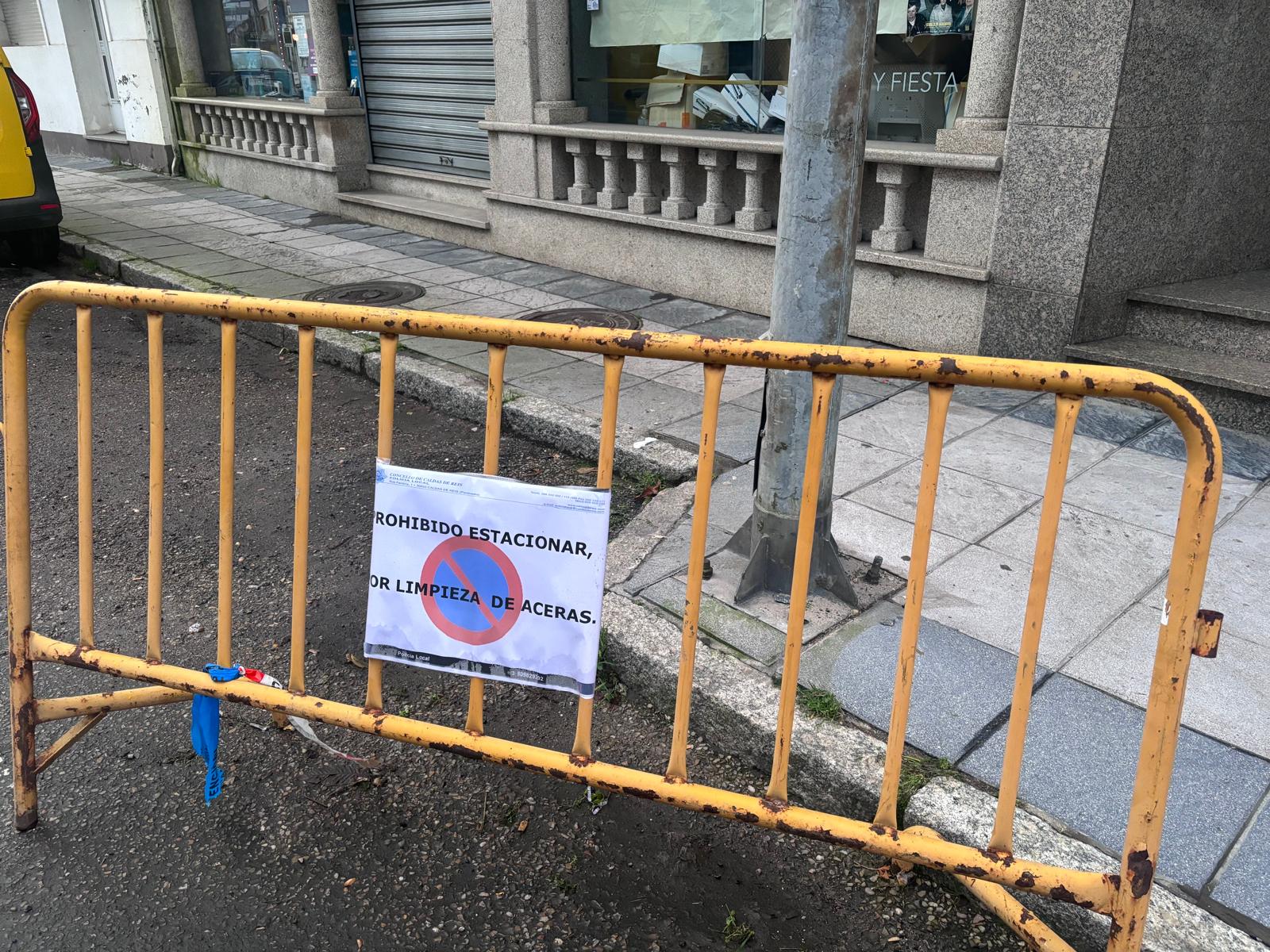 Limpeza rúas Caldas