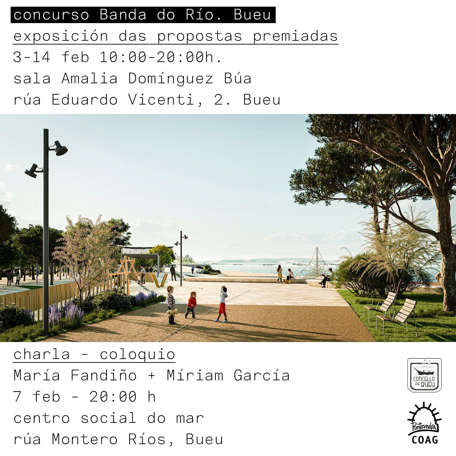 cartel exposicion concurso ideas banda do rio