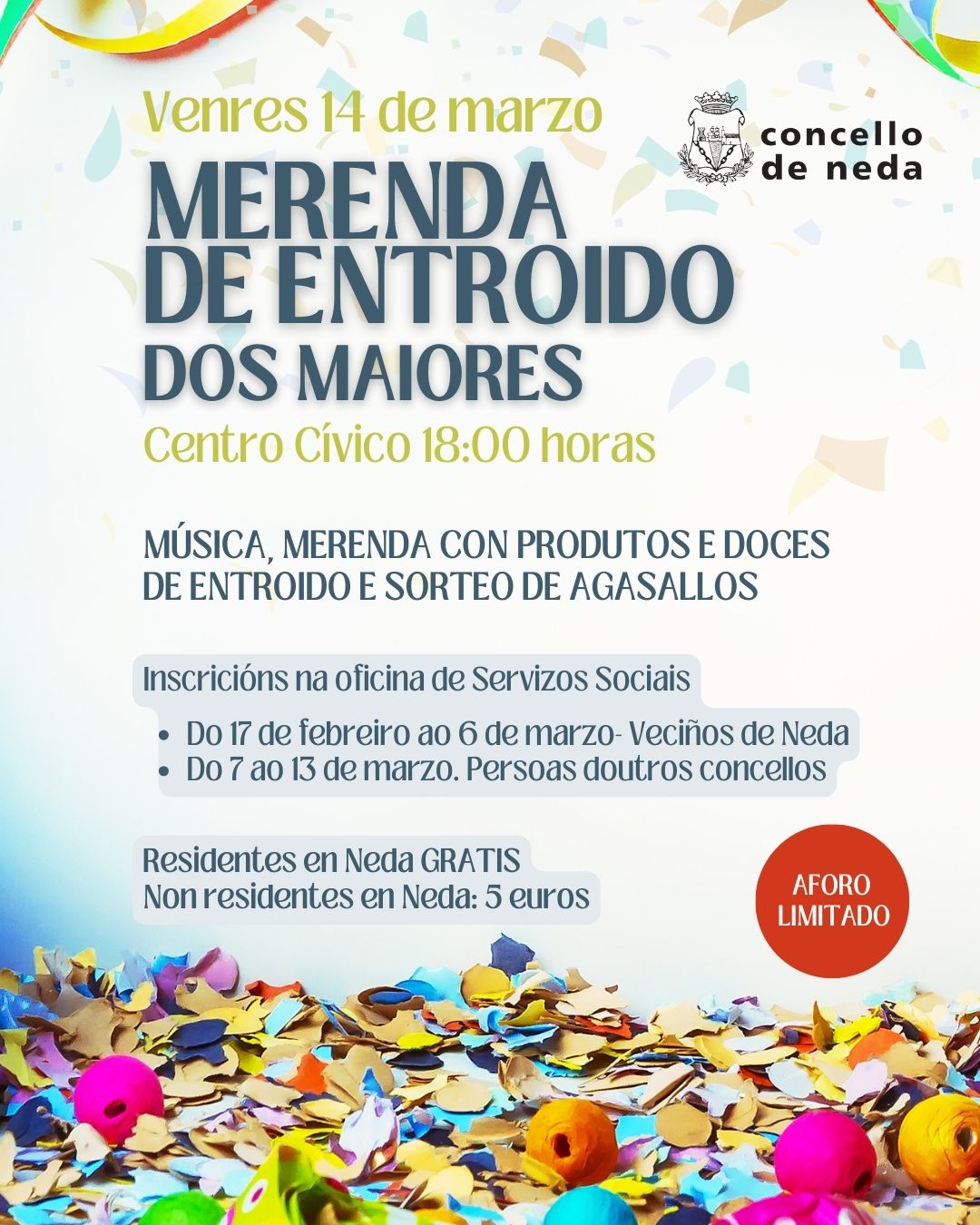 cartel merenda maiores