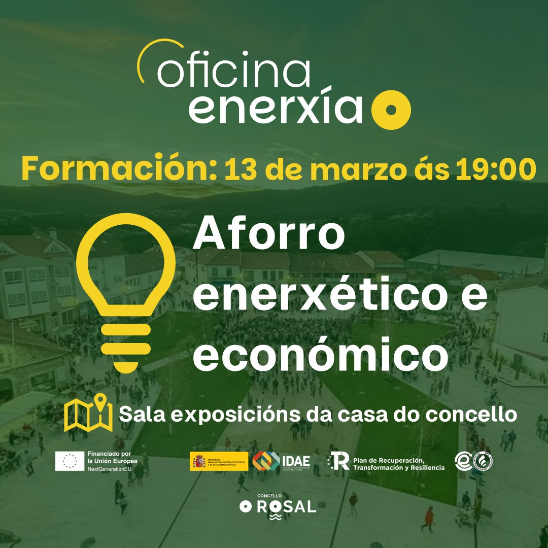 A Oficina da Enerxiìa do Rosal organiza un evento de formacioìn sobre eficiencia enerxeìtica e innovacioìn