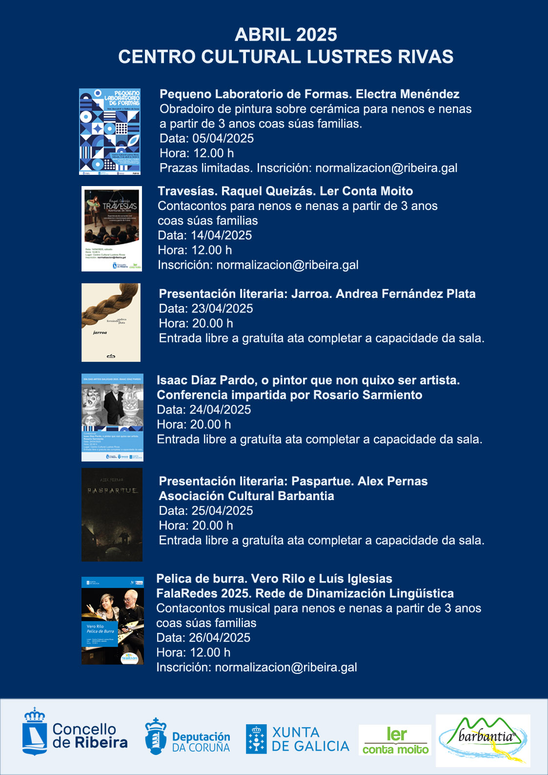 CARTEL ABRIL LUSTRES RIVAScopia