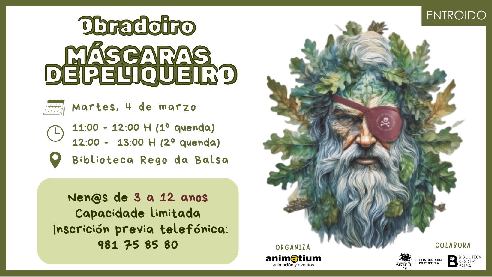 Obradoiro máscaras evento