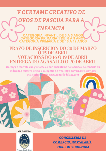 V CERTAME CREATIVO DE OVOS DE PASCUA PARA A INFANCIA