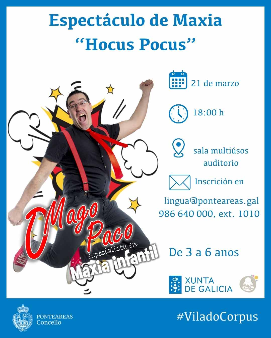 hocus pocus Ponteareas marzo