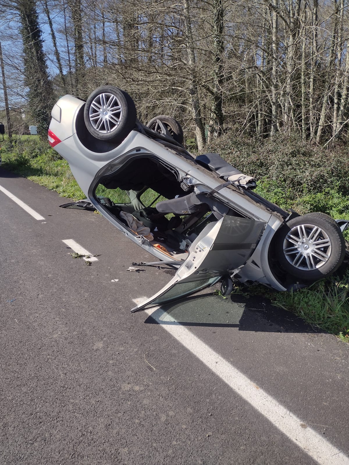 saída de vía Serra de Outes