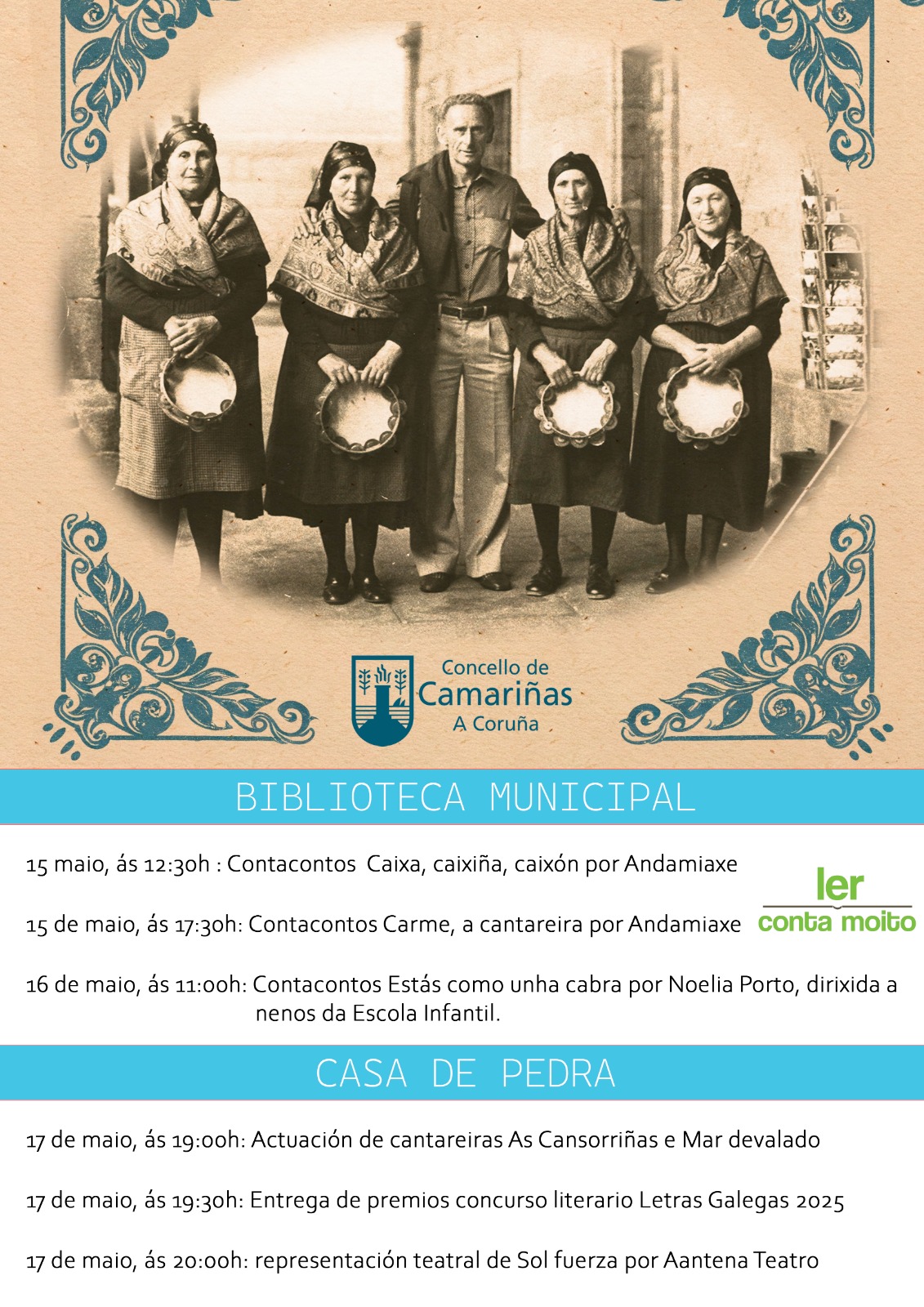 CARTEL LETRAS CAMARIÑAS