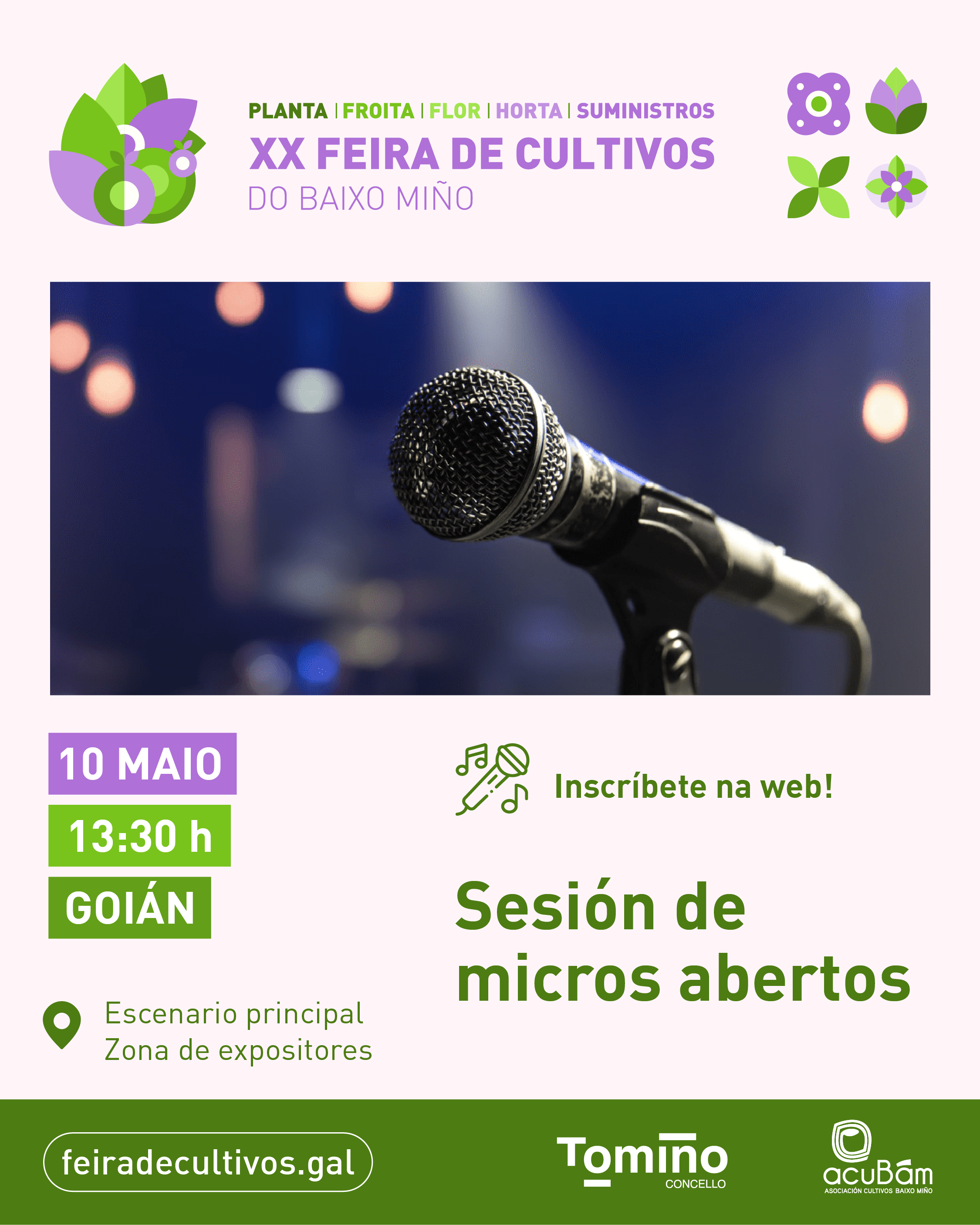 Sesión de micros abertos na Feira de Cultivos para visibilizar o talento musical emerxente