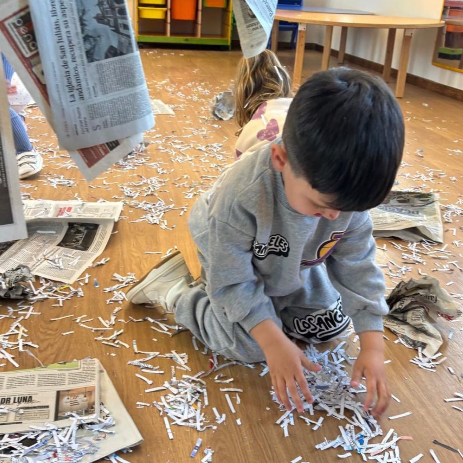 alumnado na escola infantil