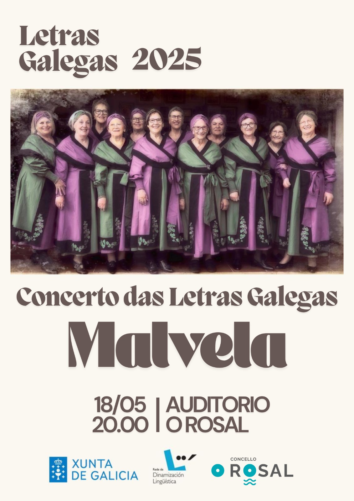 Cantares que gardan memoria con Malvela para conmemorar o Diìa das Letras Galegas no Rosal