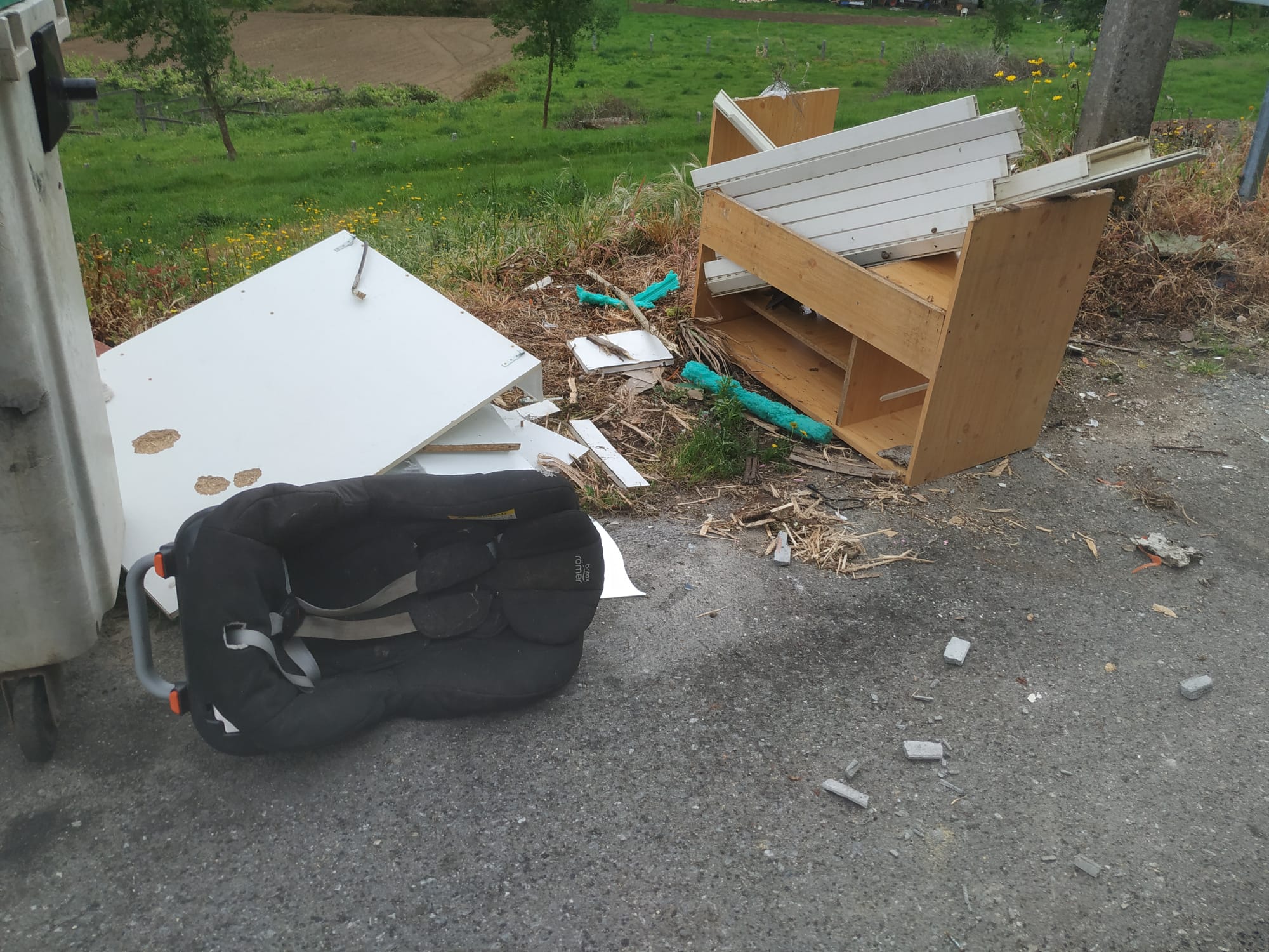 Enseres retirados Caldas de Reis 2