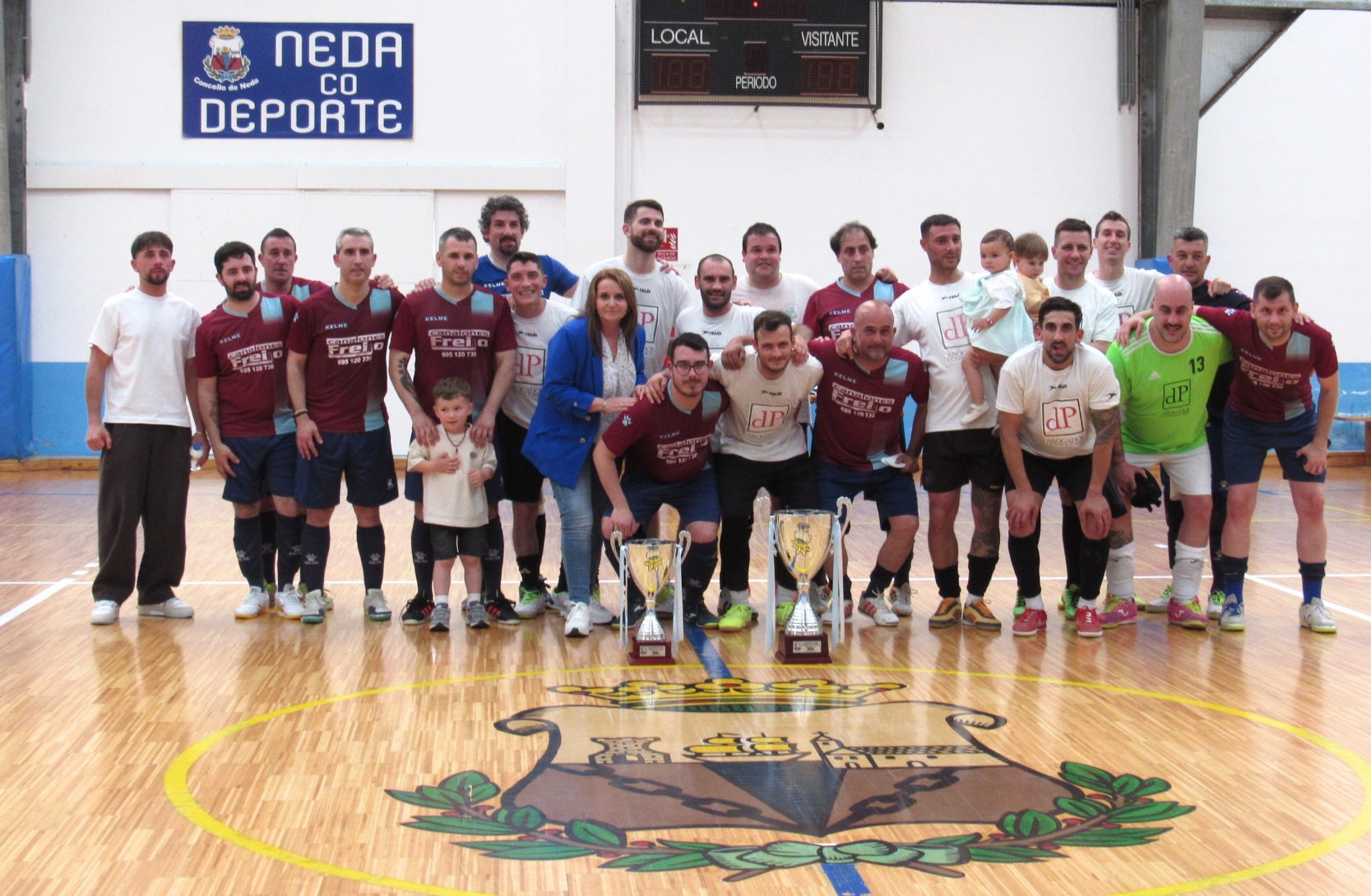 Vencedores e finalista coa concelleira de Deportes (1)