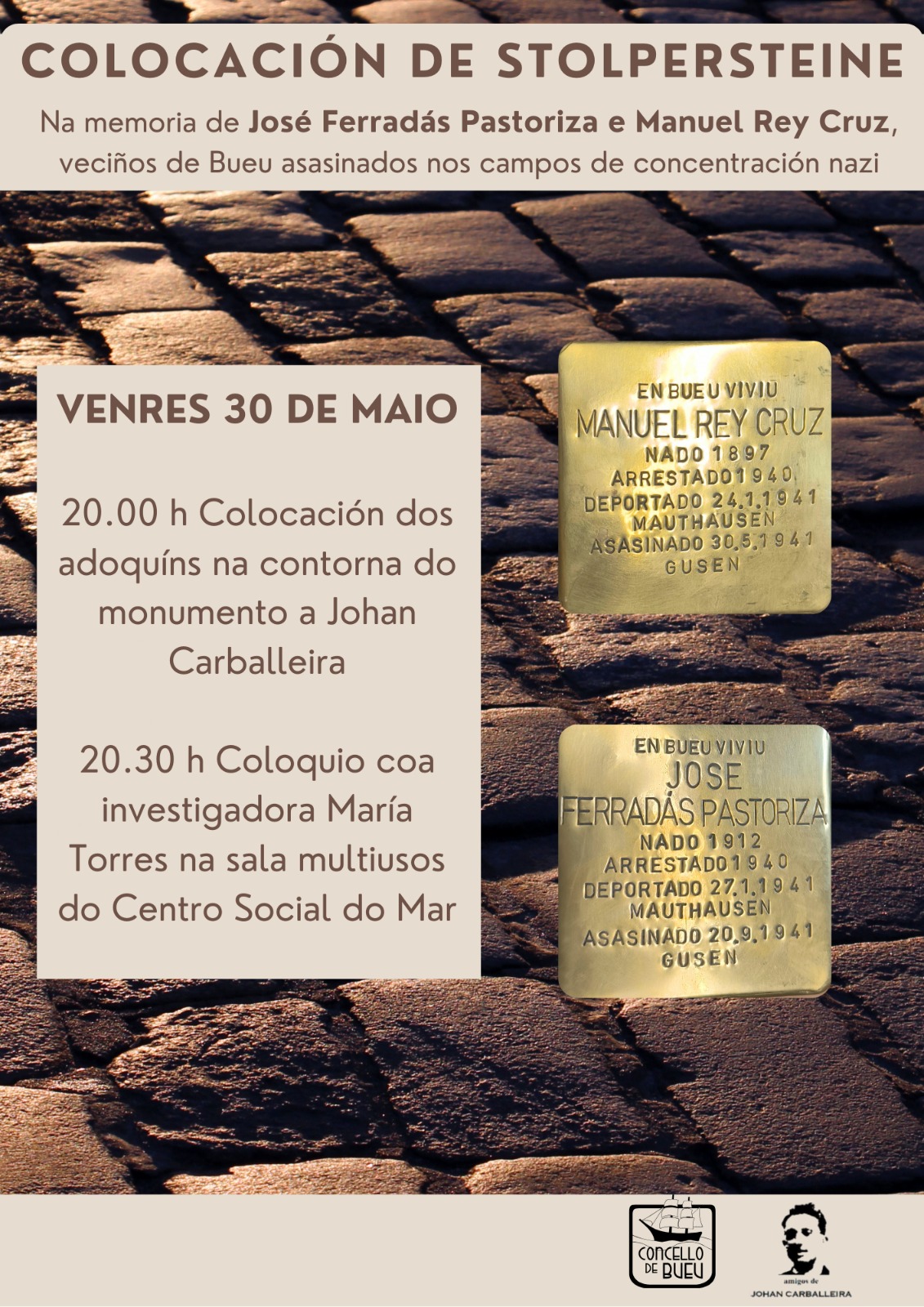 colocacion-stolpersteine-memoria-vecinos-asasinados-campos-concentracion-nazis