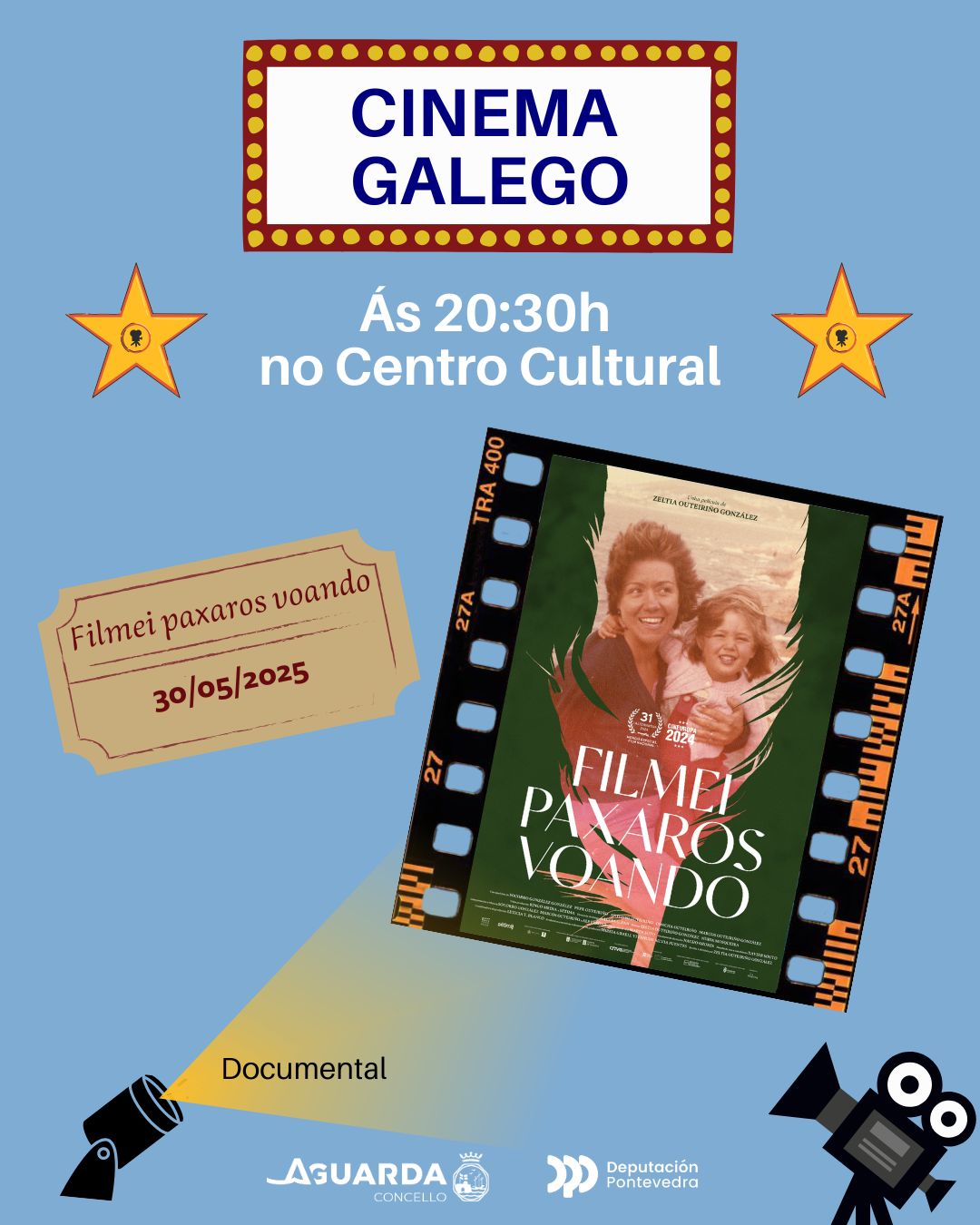 filmei paxaros voando