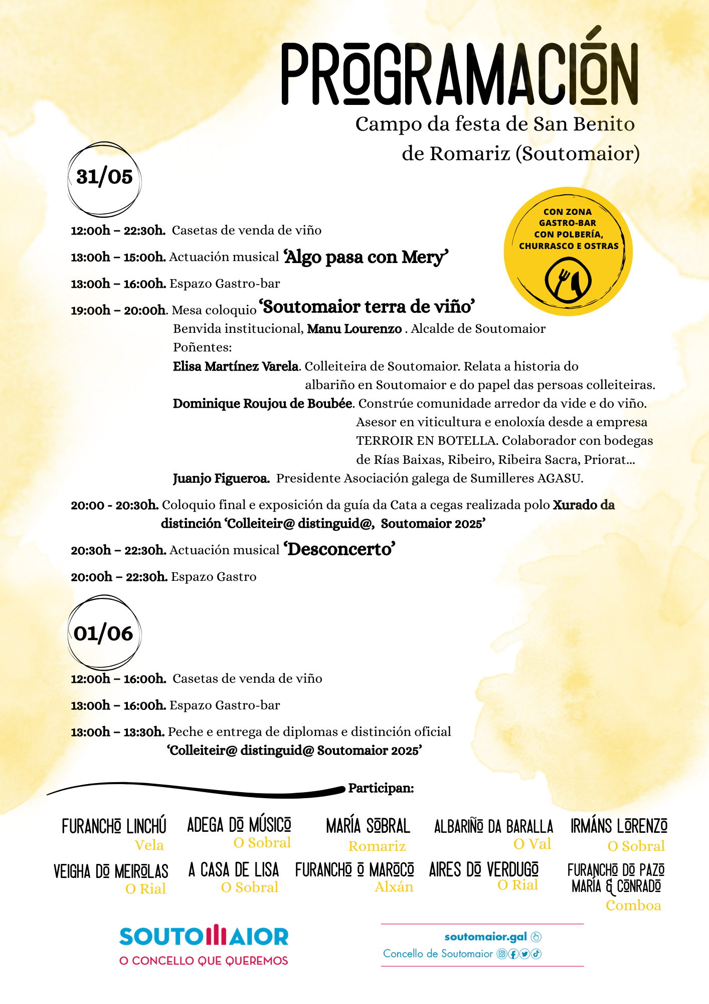 programa I ENCONTRO DO VIÑO