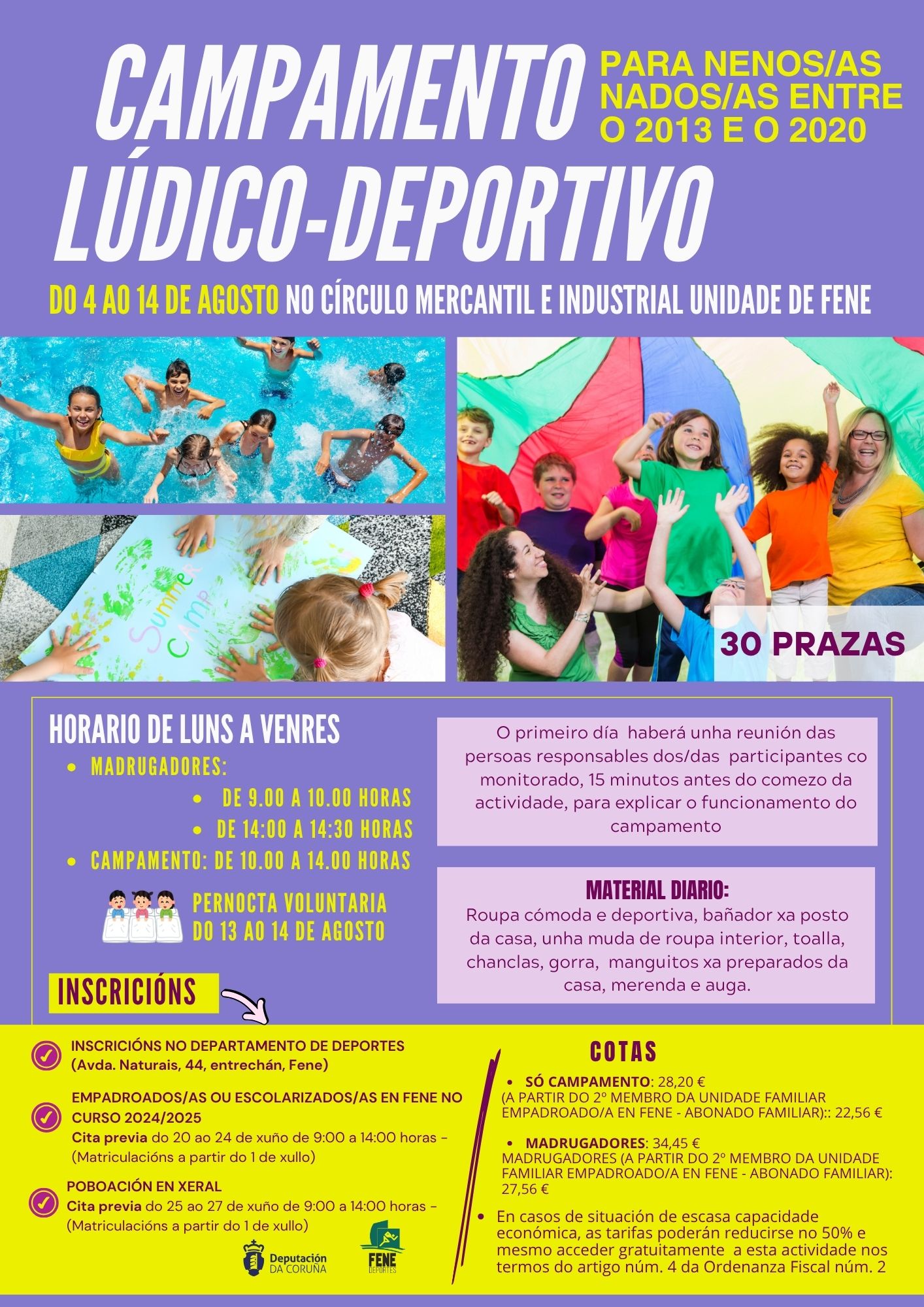 CARTAZ CAMPAM. LUDICO DEPORTIVO VERAN