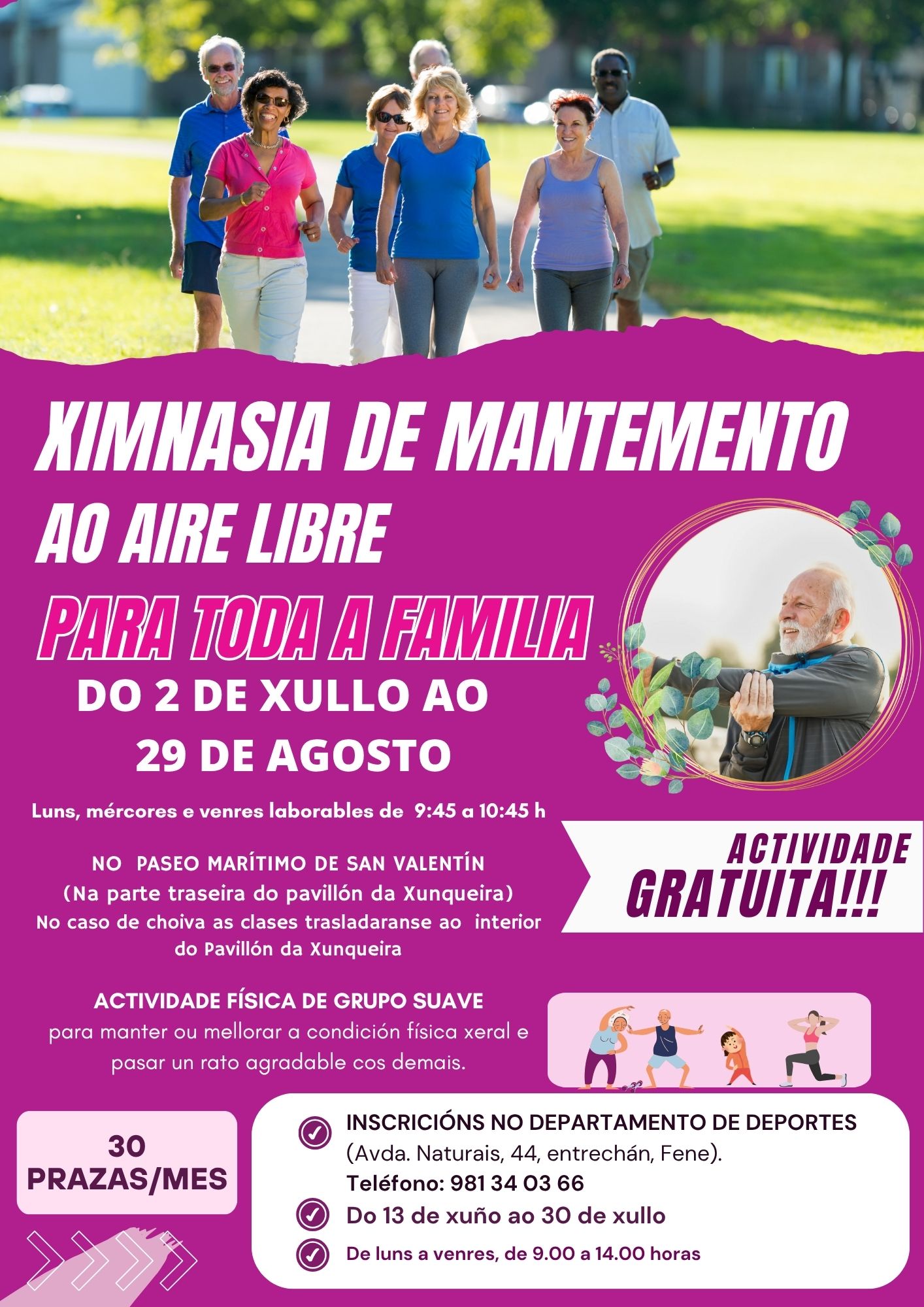 CARTAZ XIMNASIA DE VERÁN- 2025