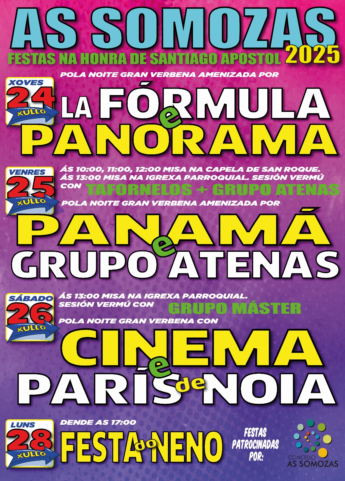 CARTEL FESTAS AS SOMOZAS 2025