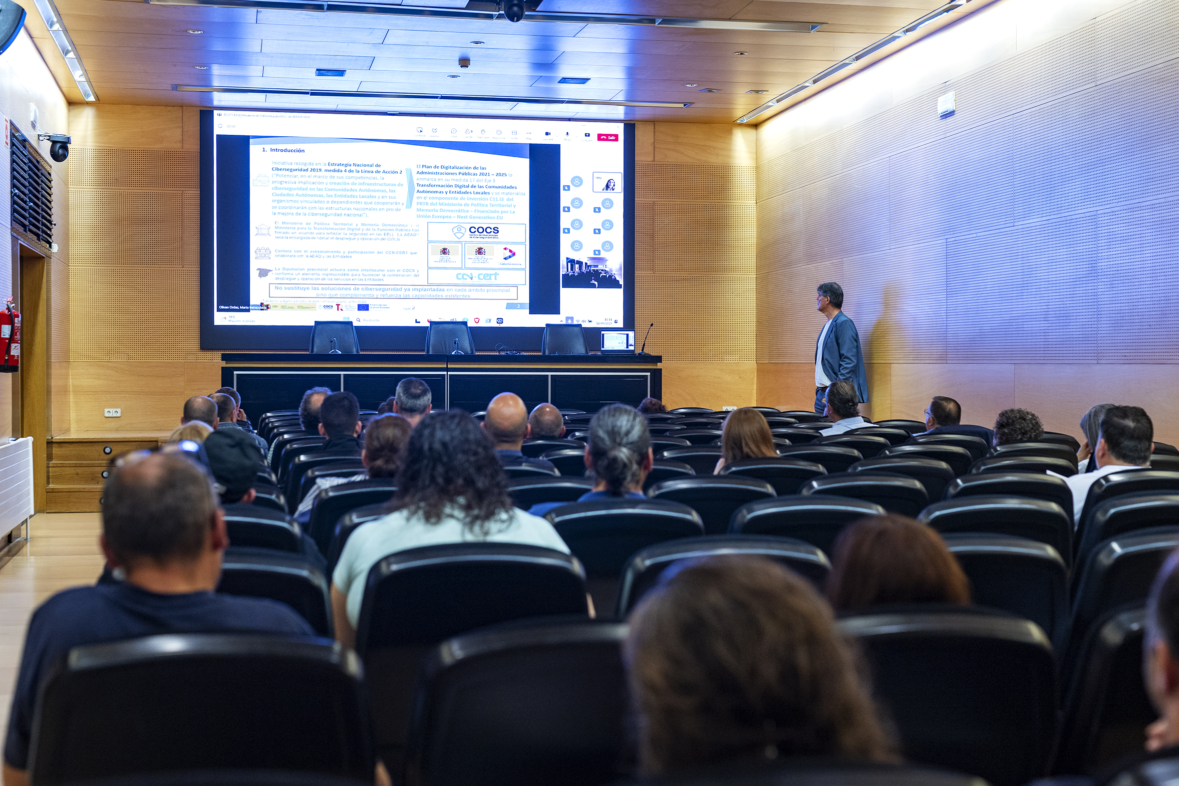 Foto presentación proxecto Ciberseguridade