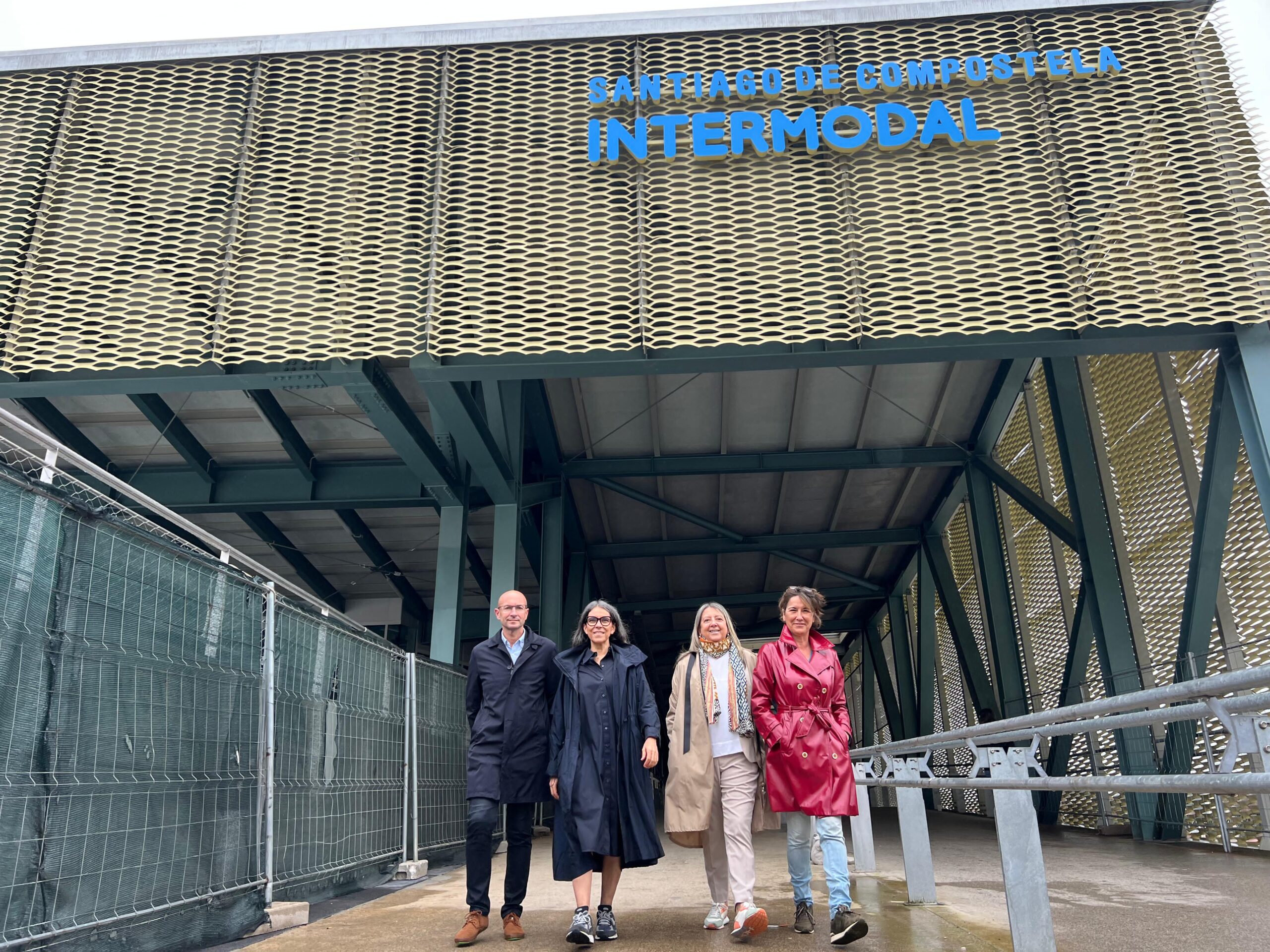 Imaxe de Muíños, Rosón, Castro e Álvarez na pasarela da Intermodal este venres