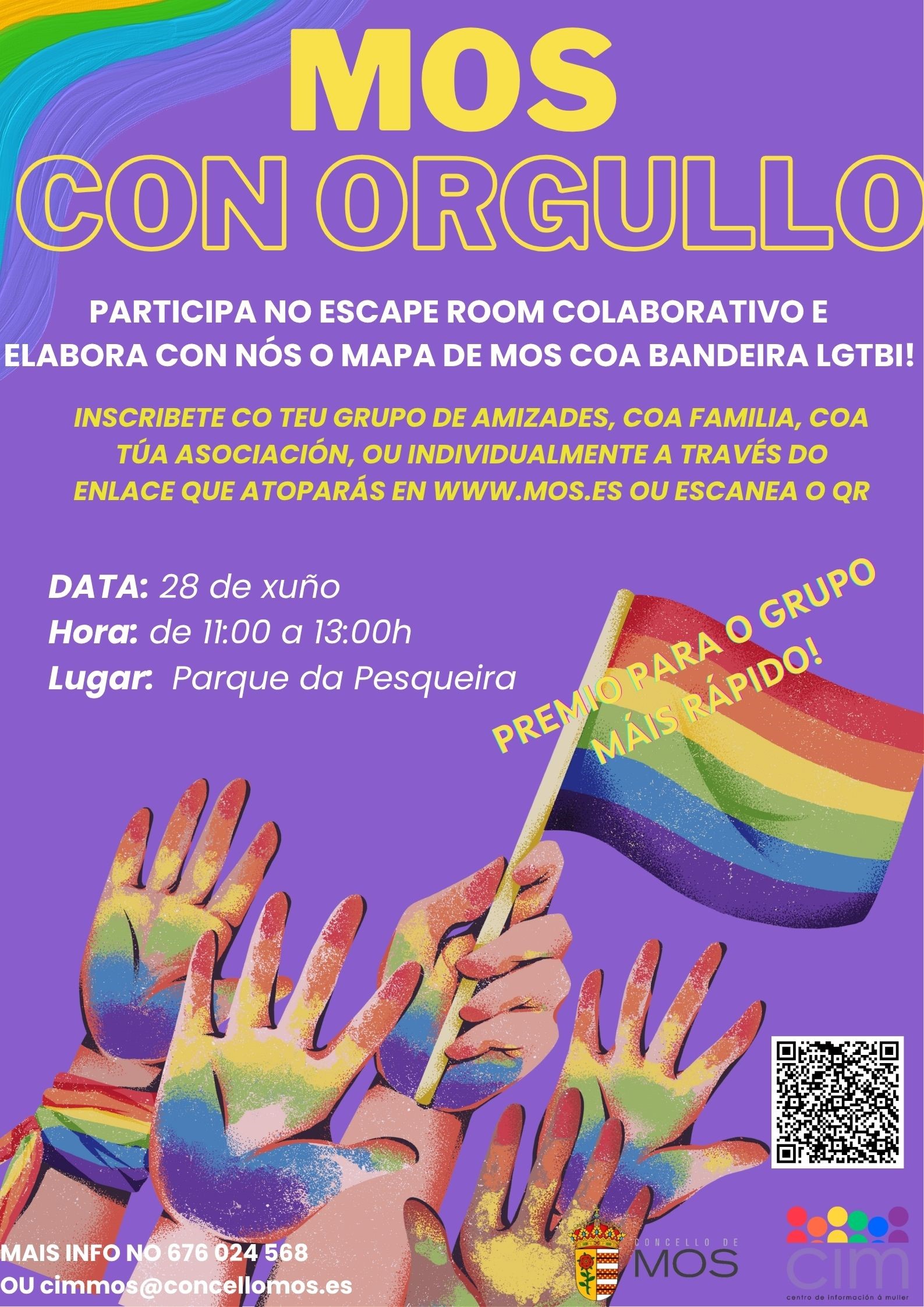 Póster Mes del Orgullo Ilustrado Morado – 2