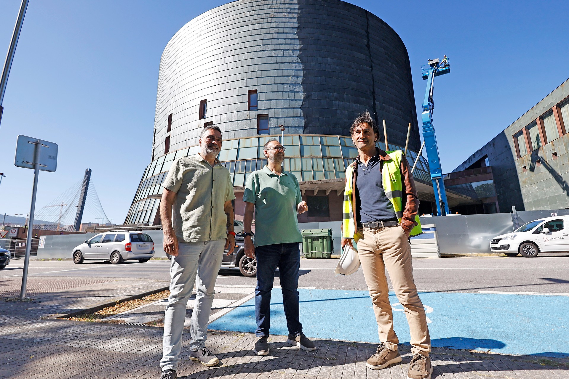 Malla seguridade Pazo da Cultura 2