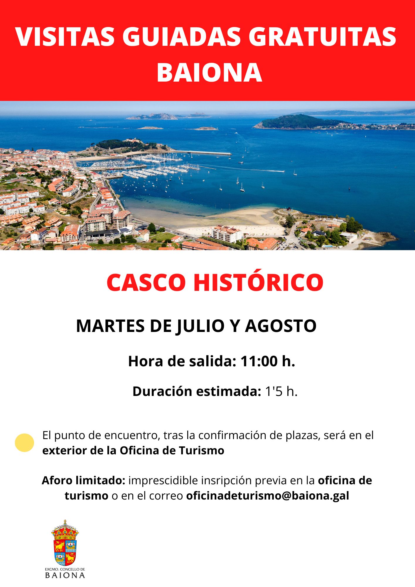 VISITAS GUIADAS CASCO HISTÓRICO BAIONA VERANO