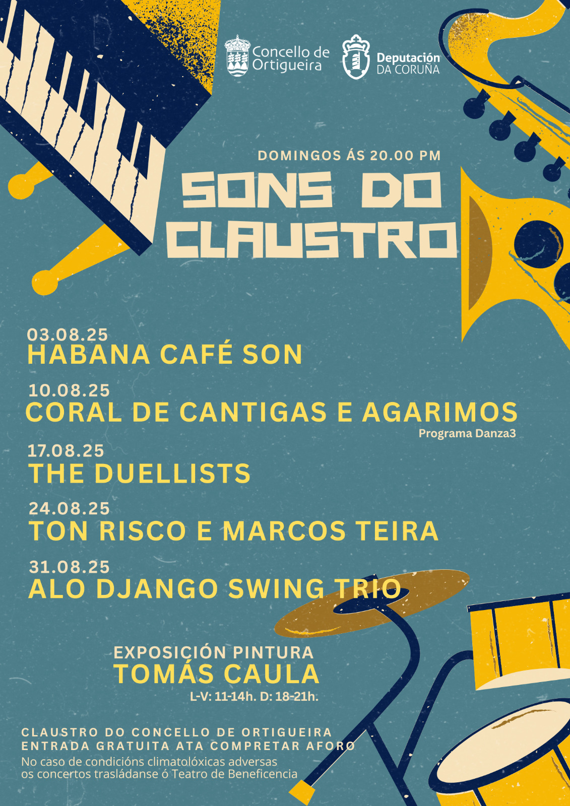 CARTEL SONS NO CLAUSTRO CORRIXIDO