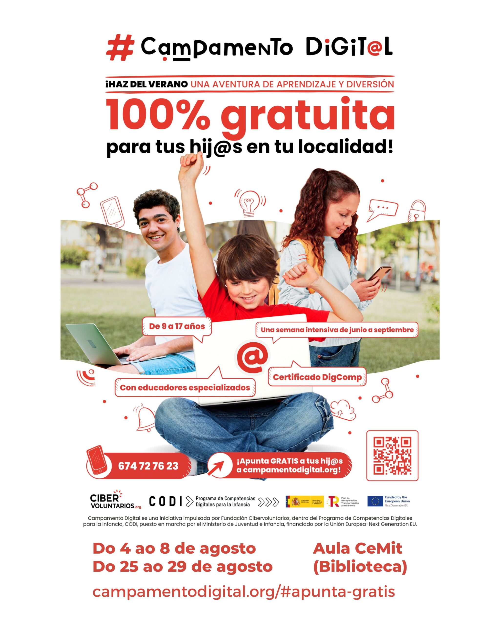 Cartel MARIN campamento dixital