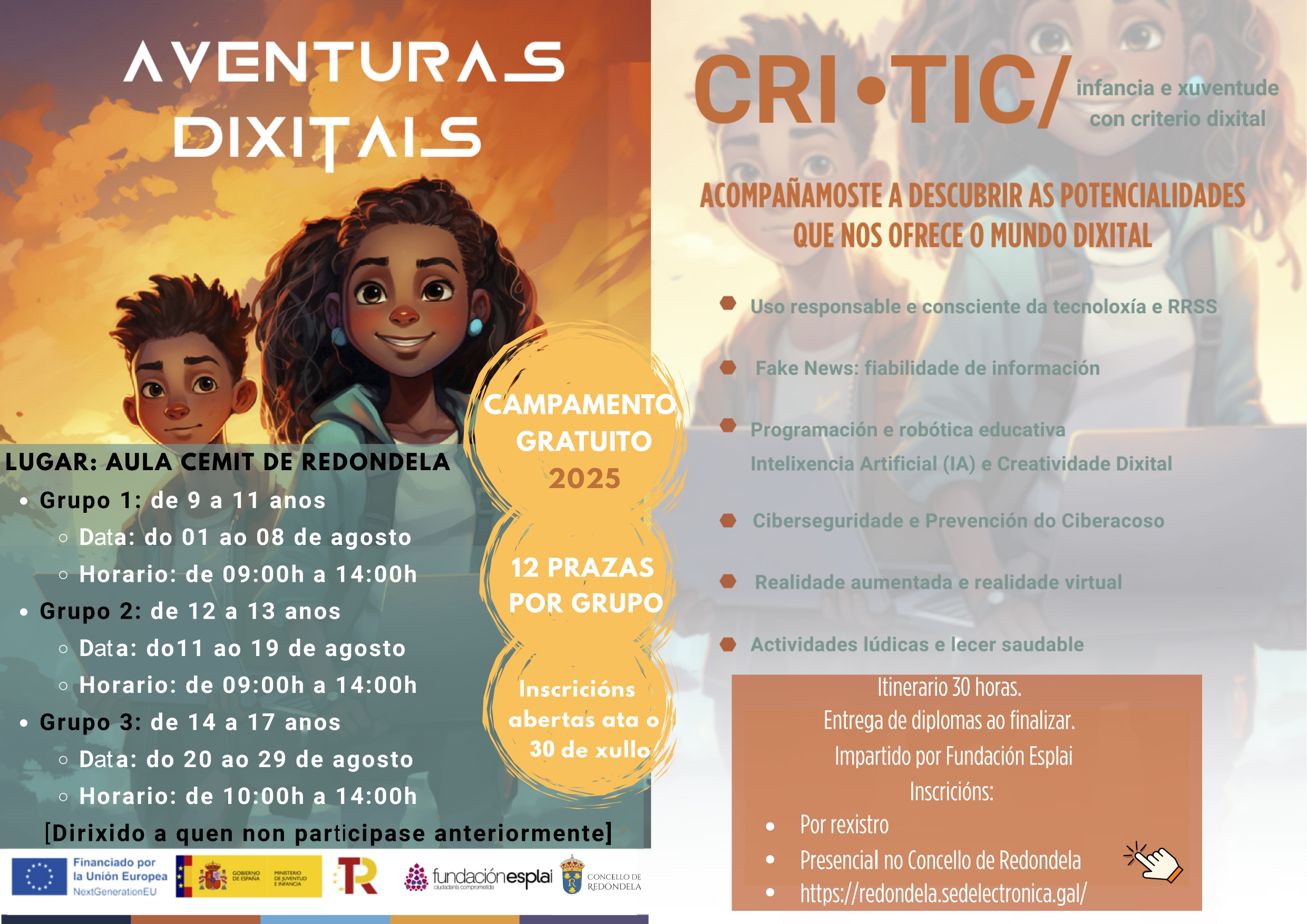 Cartel difusión campamentos dixitais.CRI-TIC Redondela Verano_page-0001 (2)