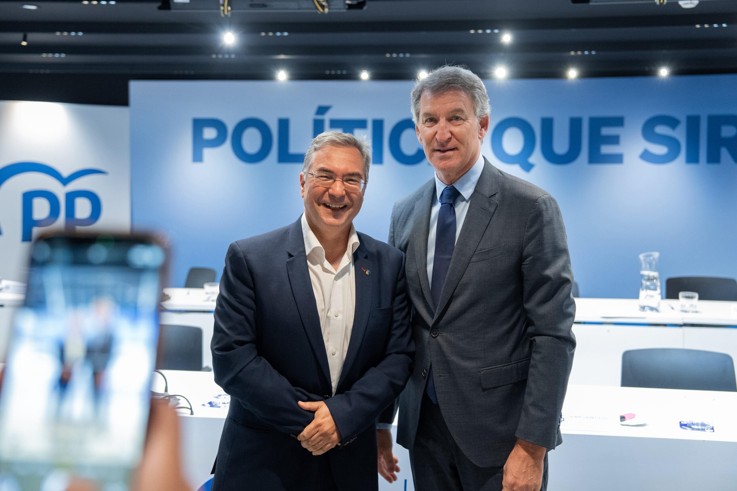 Luis Menor y Alberto Núñez Feijóo