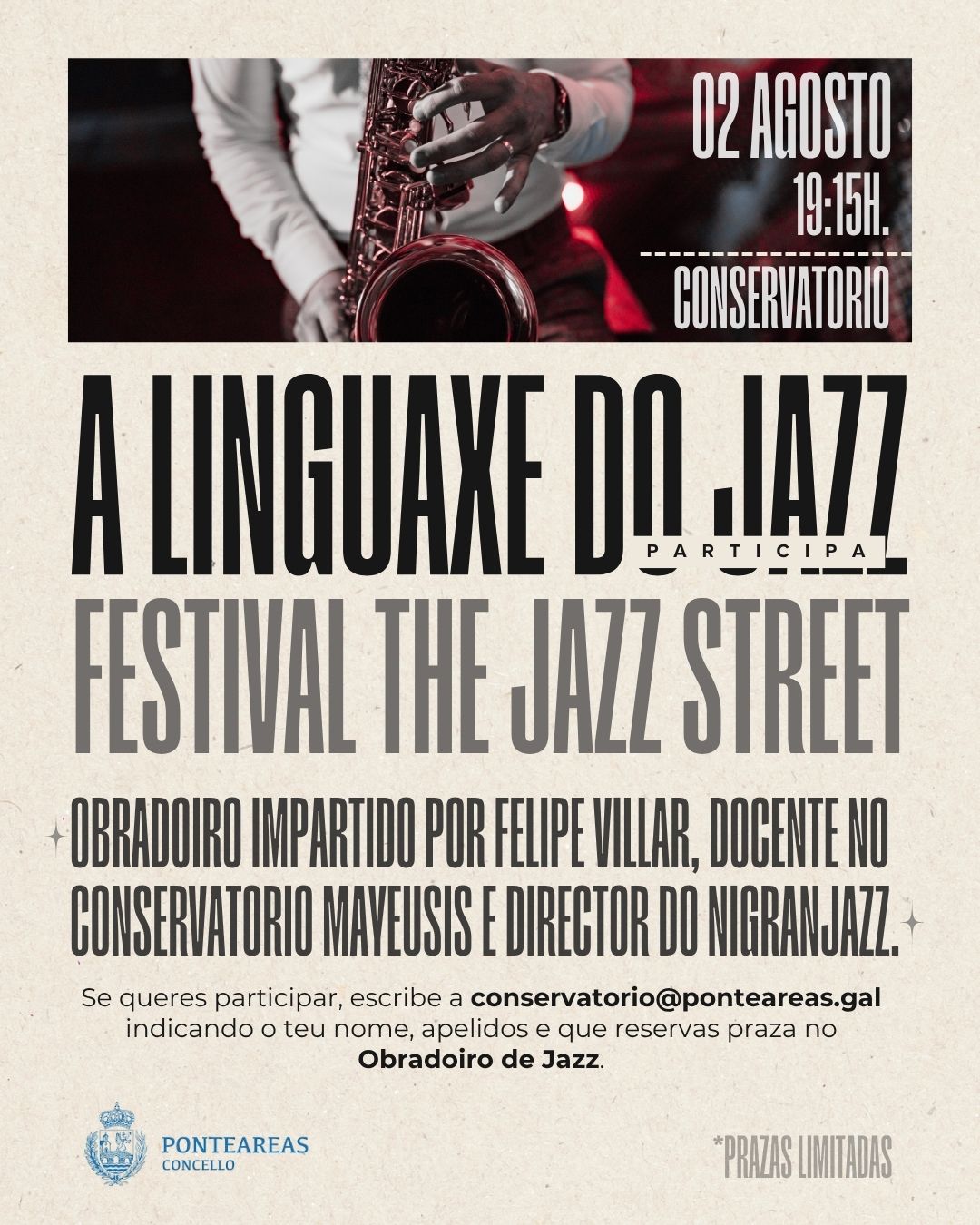 Post para obradoiro de Jazz