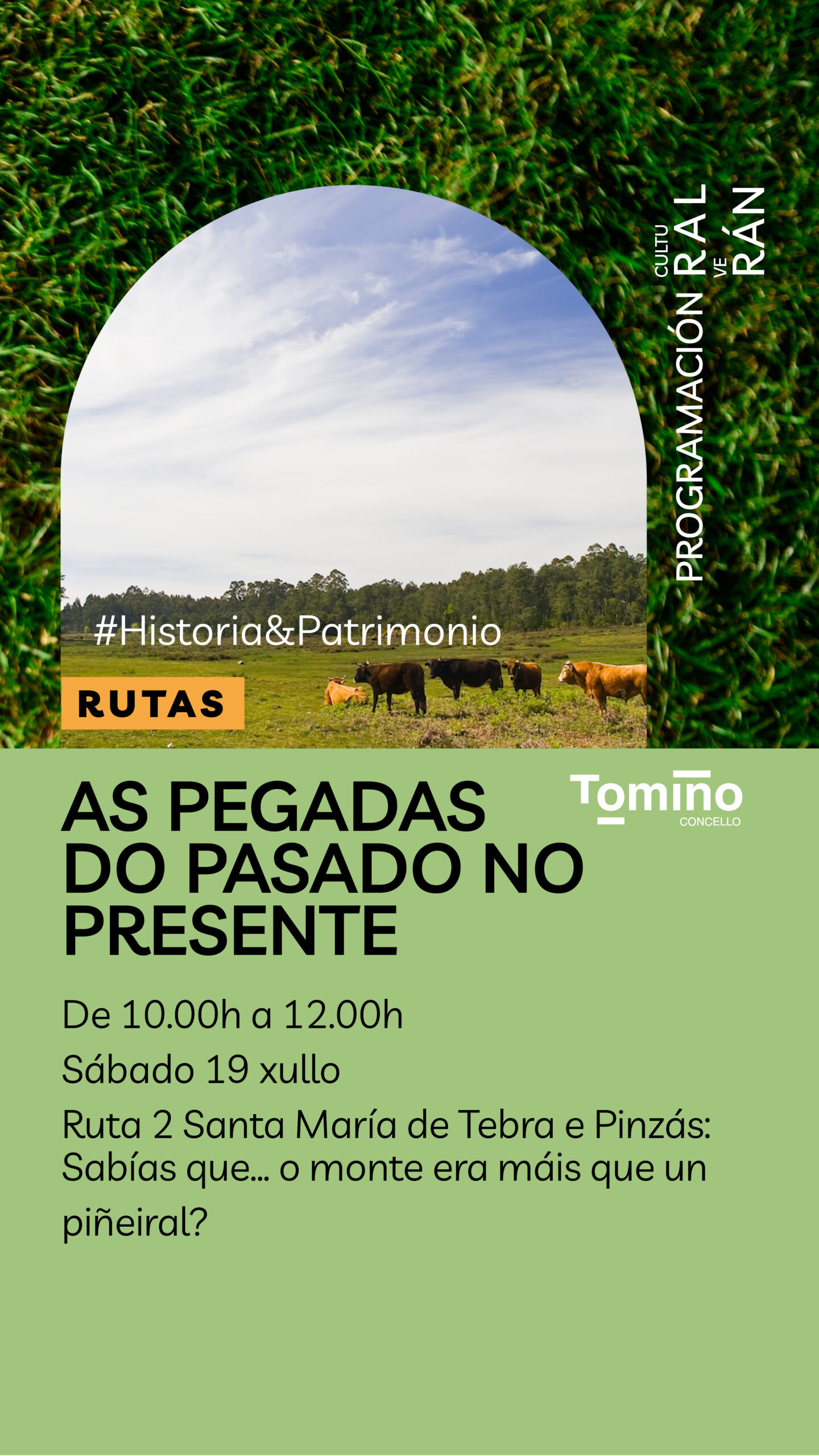 Un monte cheo de historias ocultas nunha nova ruta patrimonial por Tebra e Pinzás