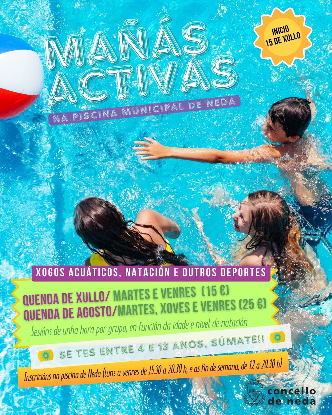 cartel Mañás activas