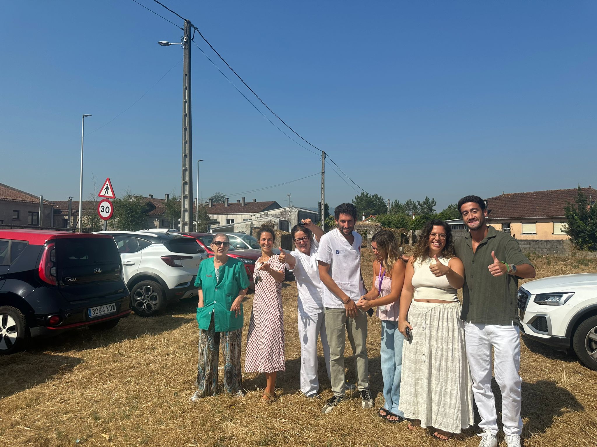 aparcamento novo no centro de saúde