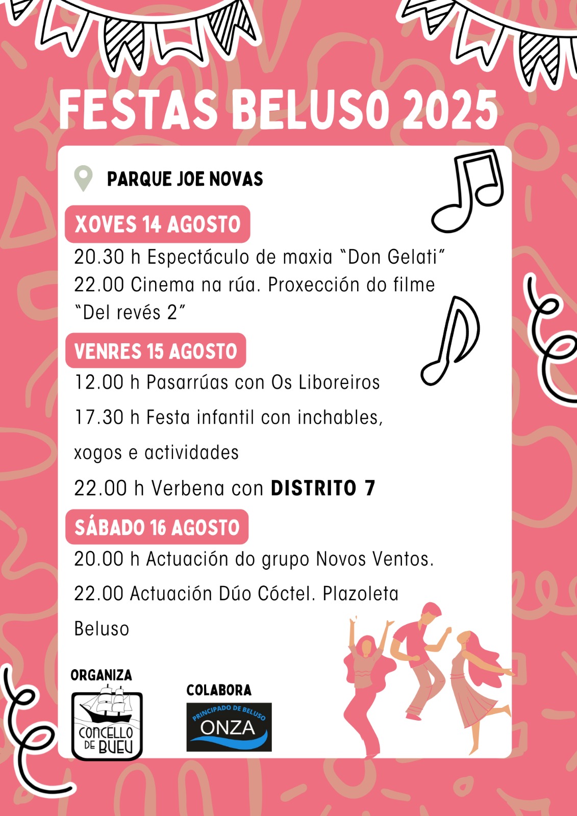 cartel festas beluso 2025