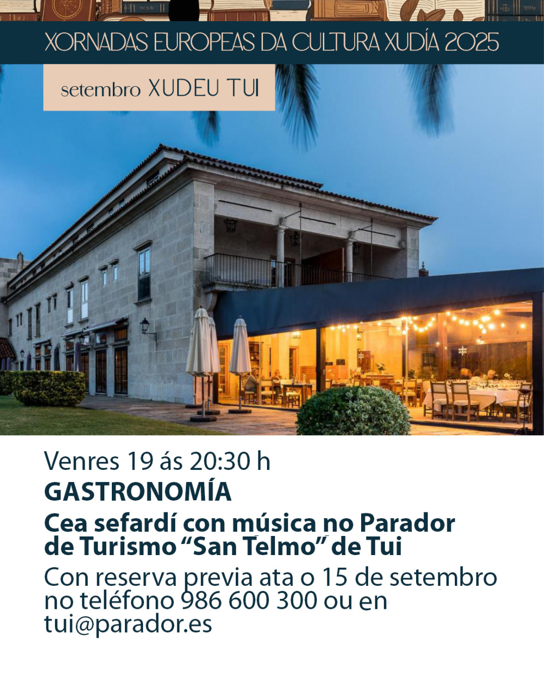 11092025 Tui programa Setembro Xudeu – Gastronomia