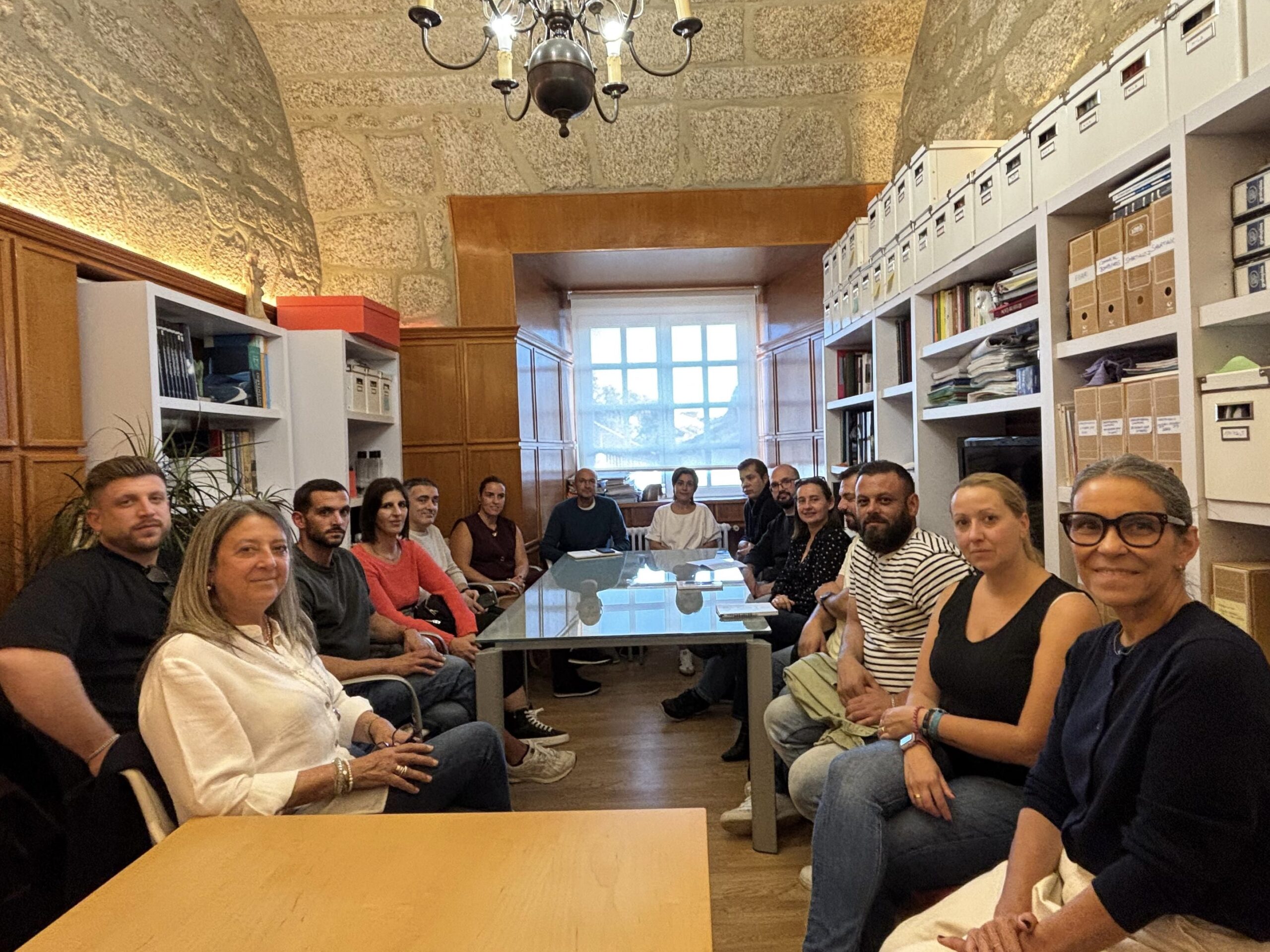 IMAXE – Reunión do Comité de Empresa de Ryanair (CIG e CCOO) con Gonzalo Muíños, Mila Castro e Mercedes Rosón