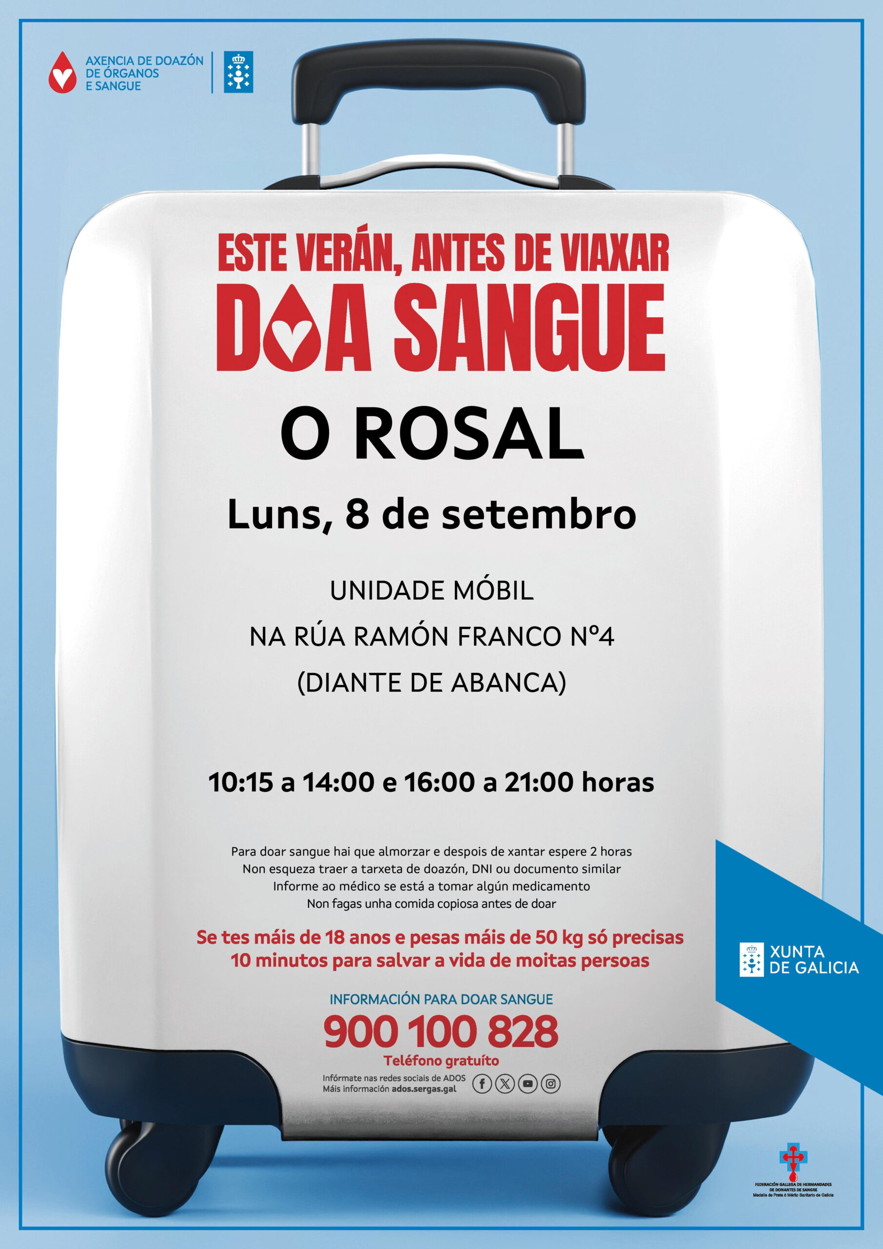 O Rosal achega a pinga de solidariedade tan necesaria na eěpoca estival