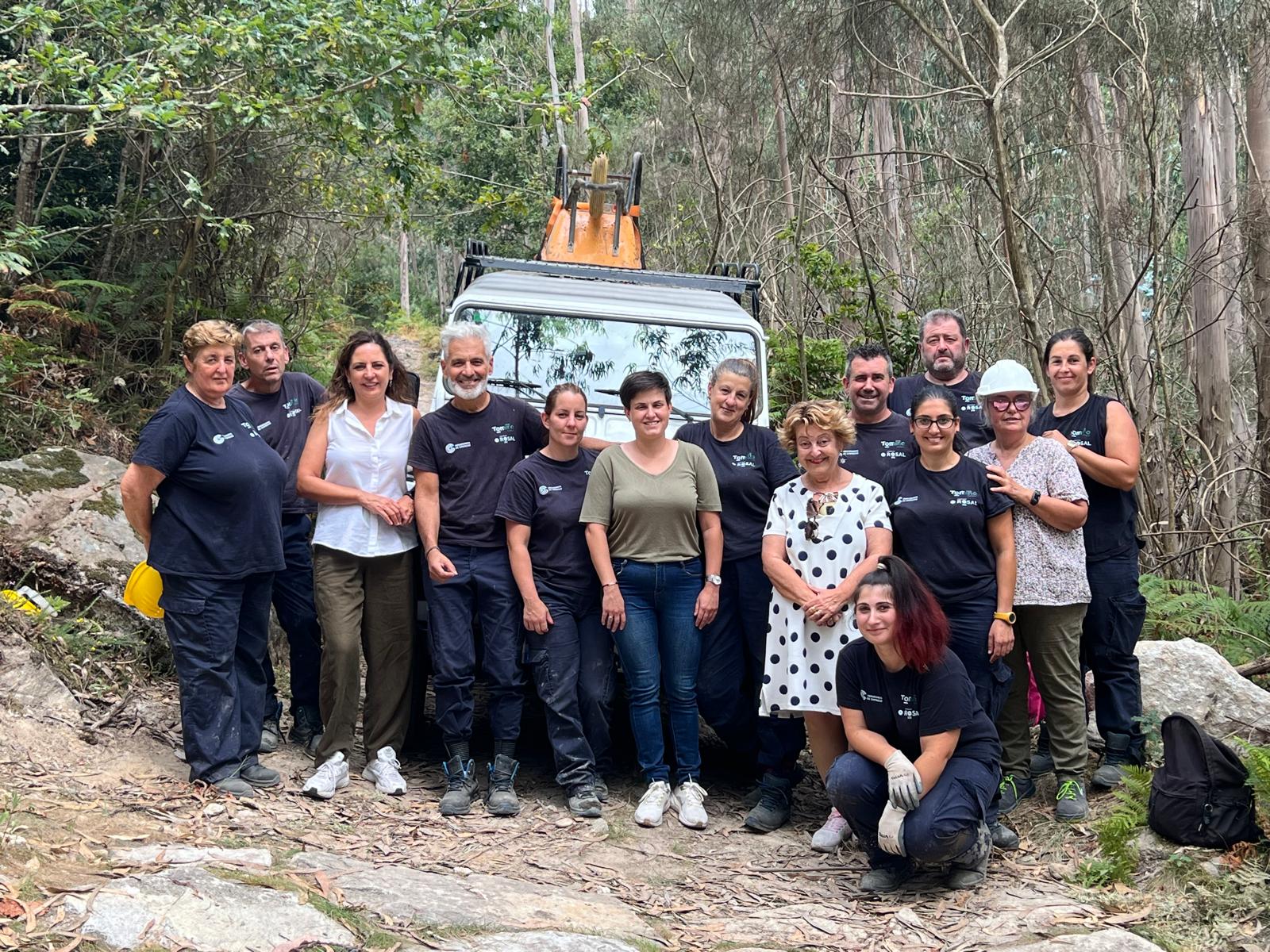 O obradoiro de emprego ‘O noso patrimonio’ recupera catro espazos etnograìficos do Rosal e TominÞo