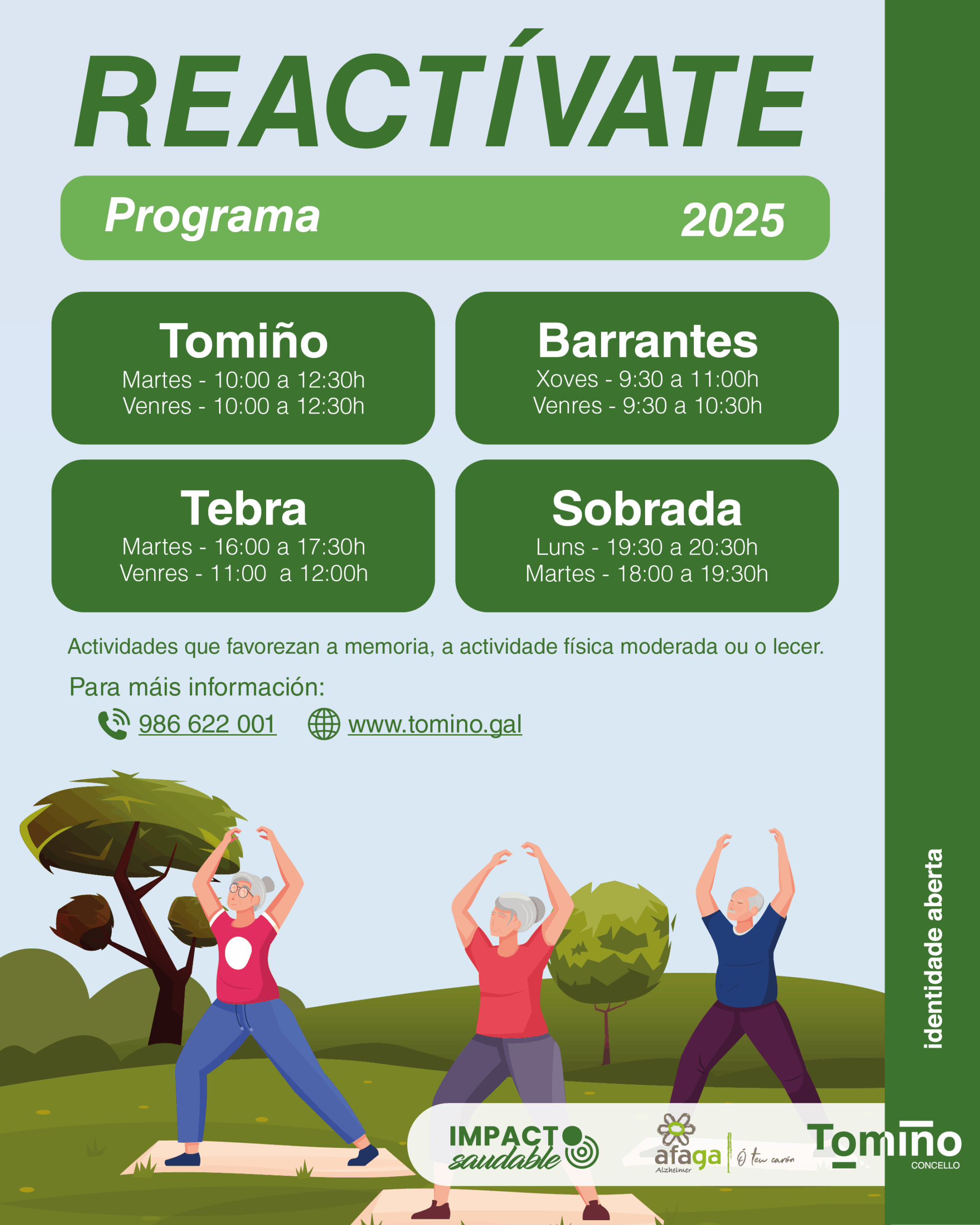 Tomiño anima aos seus maiores a reactivarse