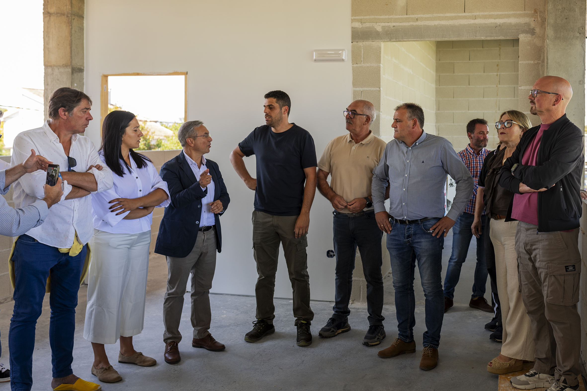 Visita obras campo de fútbol de Xinzo 1