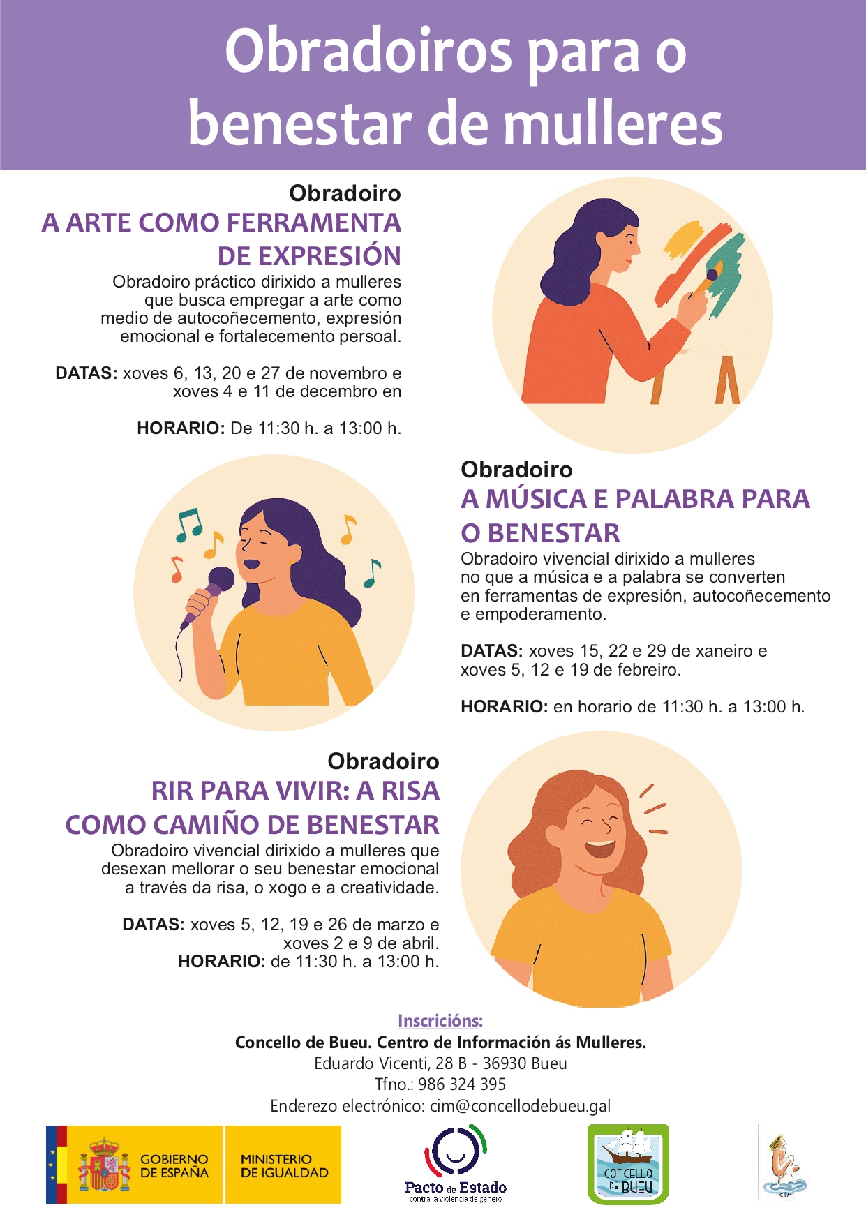 CARTEL OBRADOIROS BENESTAR MULLERES