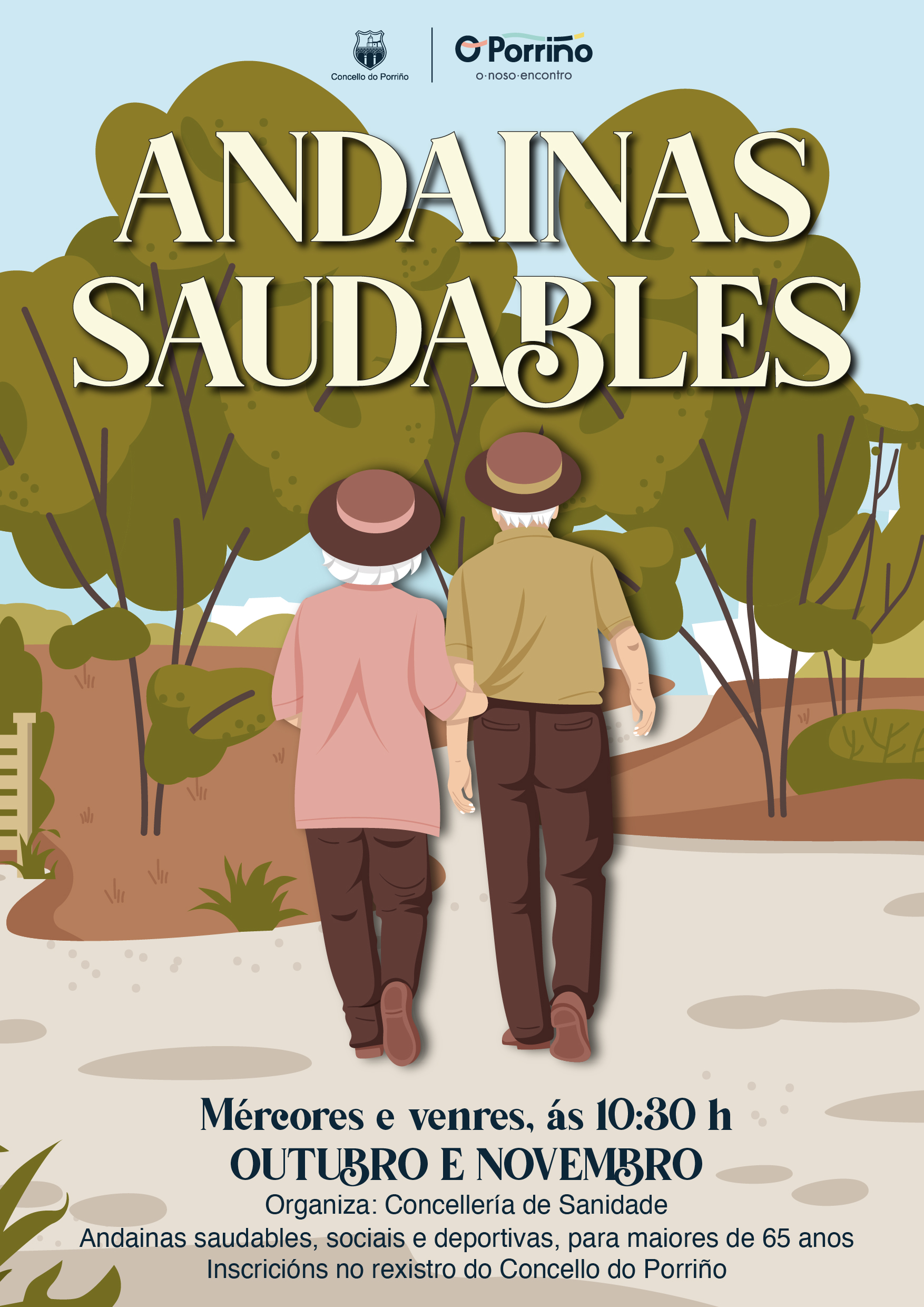 Cartel Andainas saudables 2025