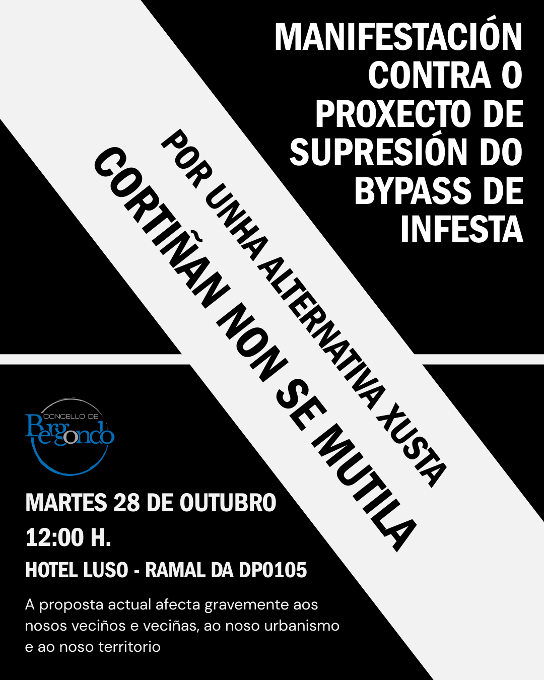 Cartel manifestación bypass